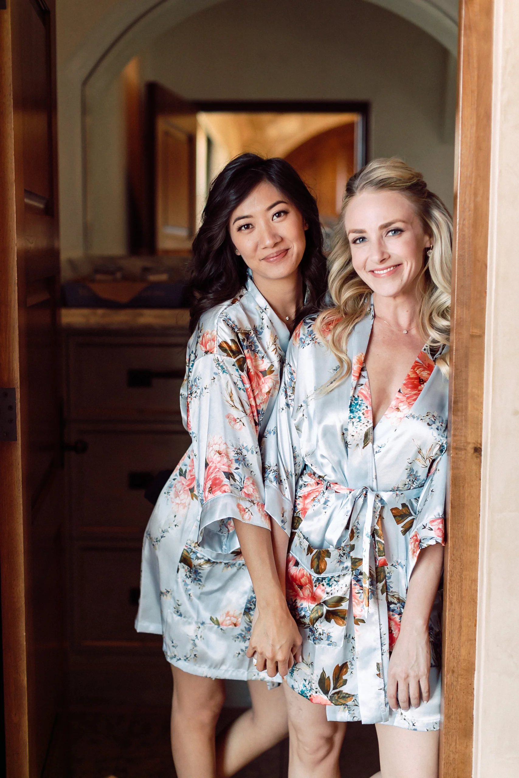 Silk bridesmaid robes || Orange Blossom Special Events