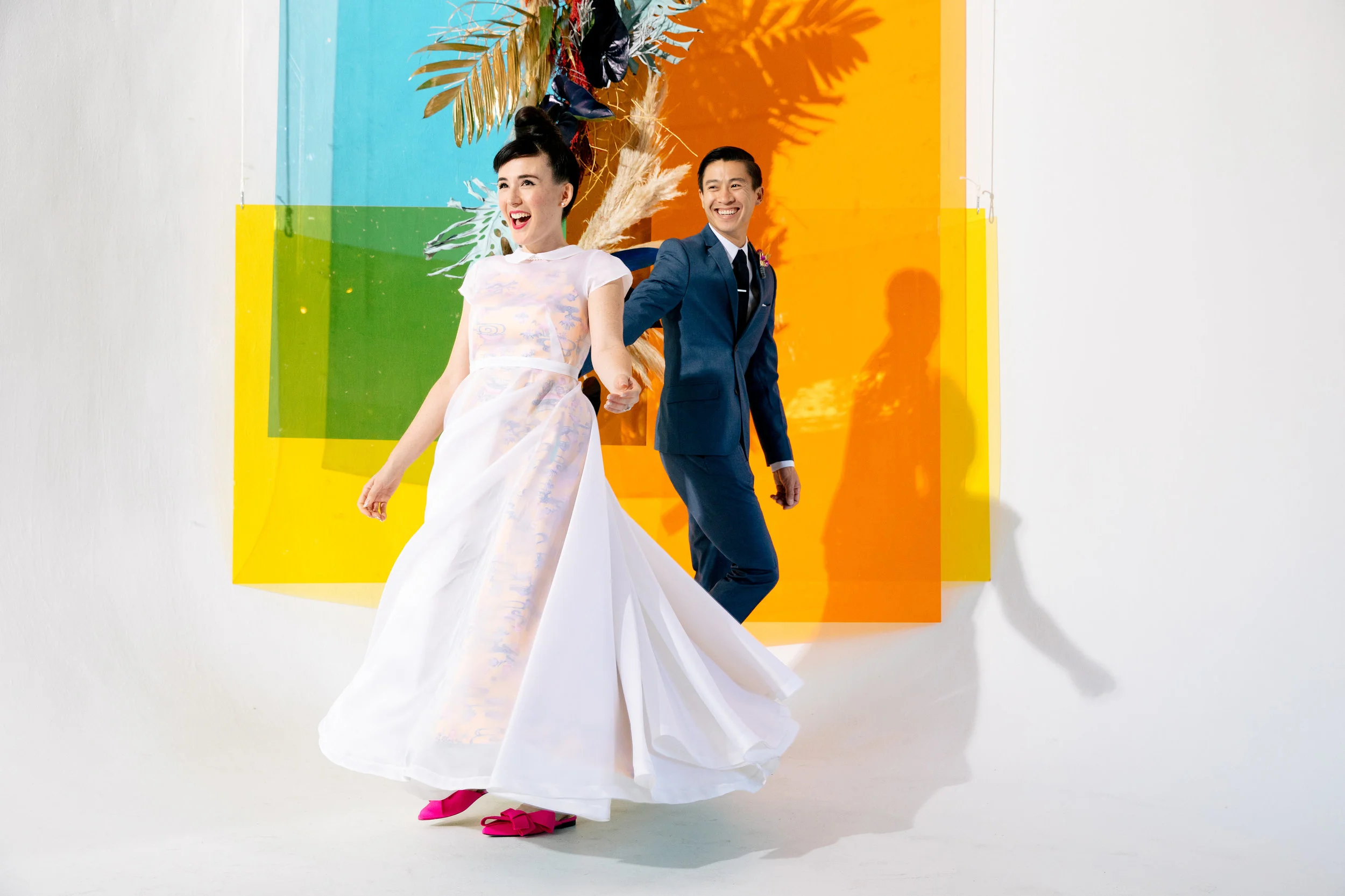 Colorful wedding portraits || Orange Blossom Special Events