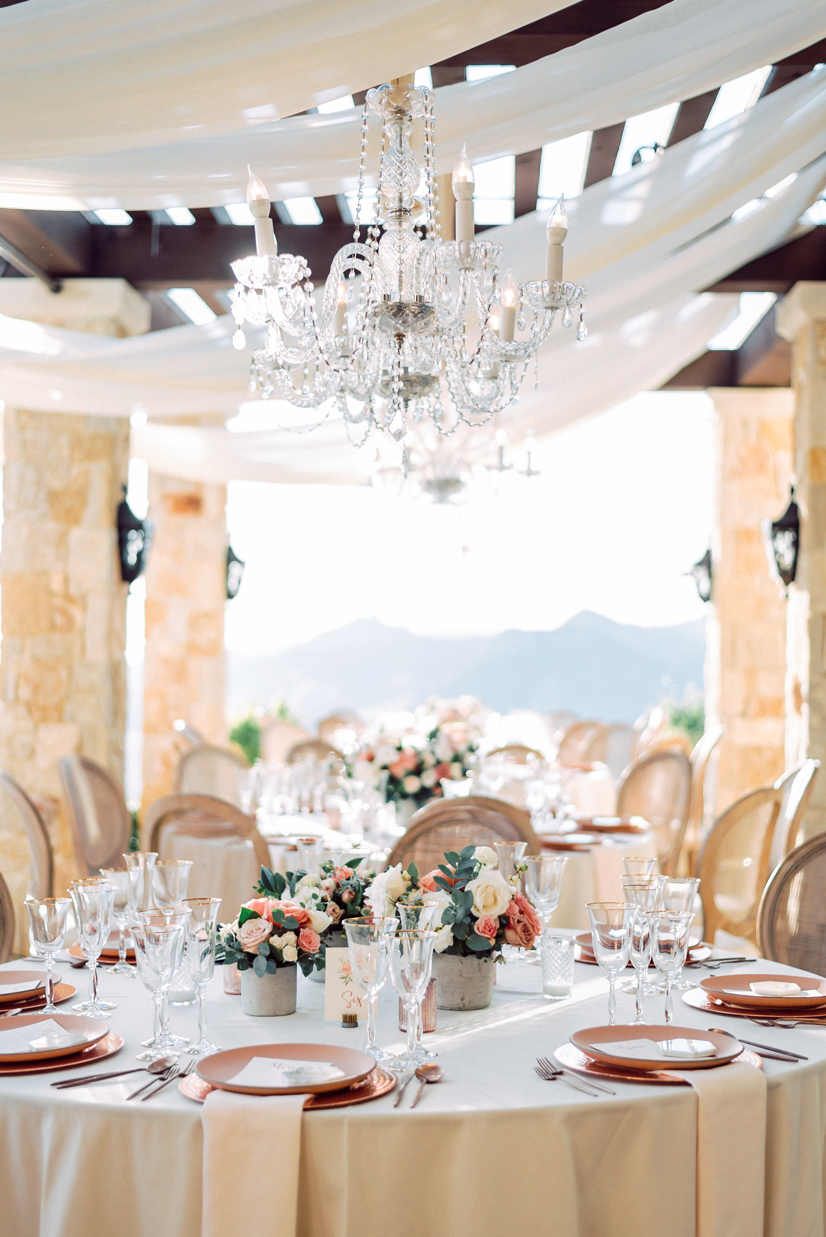custom wedding decorations, custom wedding table setting, custom wedding flowers, Malibu wedding, outdoor California wedding, Los Angeles wedding  || Orange Blossom Special Events