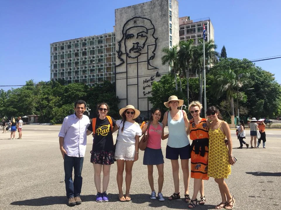 TIEC Instructor Abbey Maedgen in Cuba with fellow Peace Boat teachers.