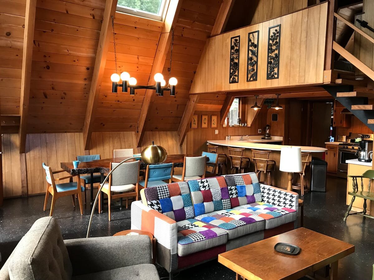 interior of an A-Frame Cabins