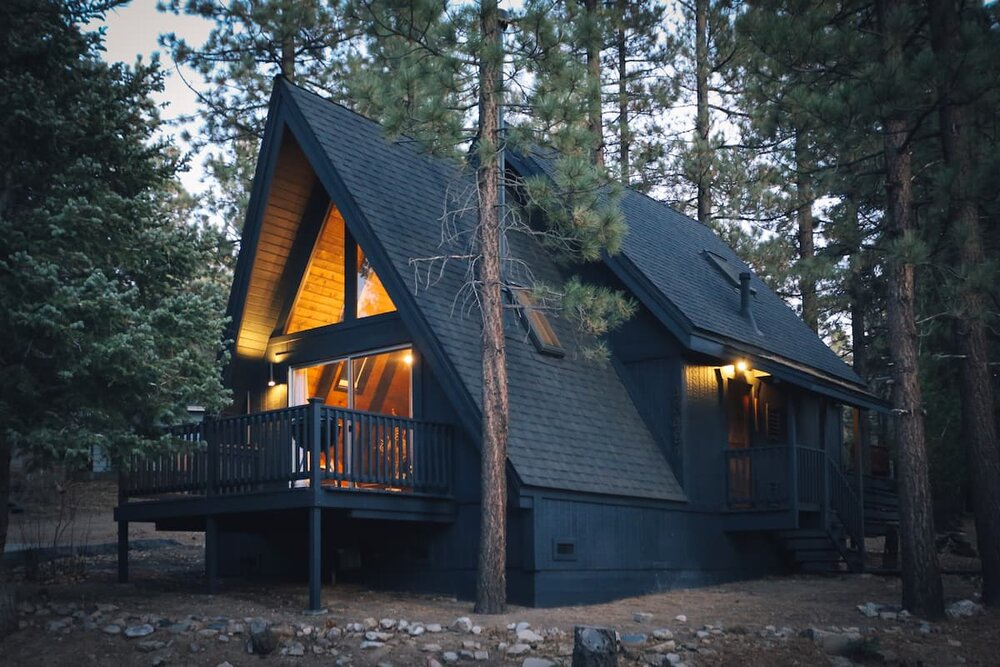 black A-Frame Cabins