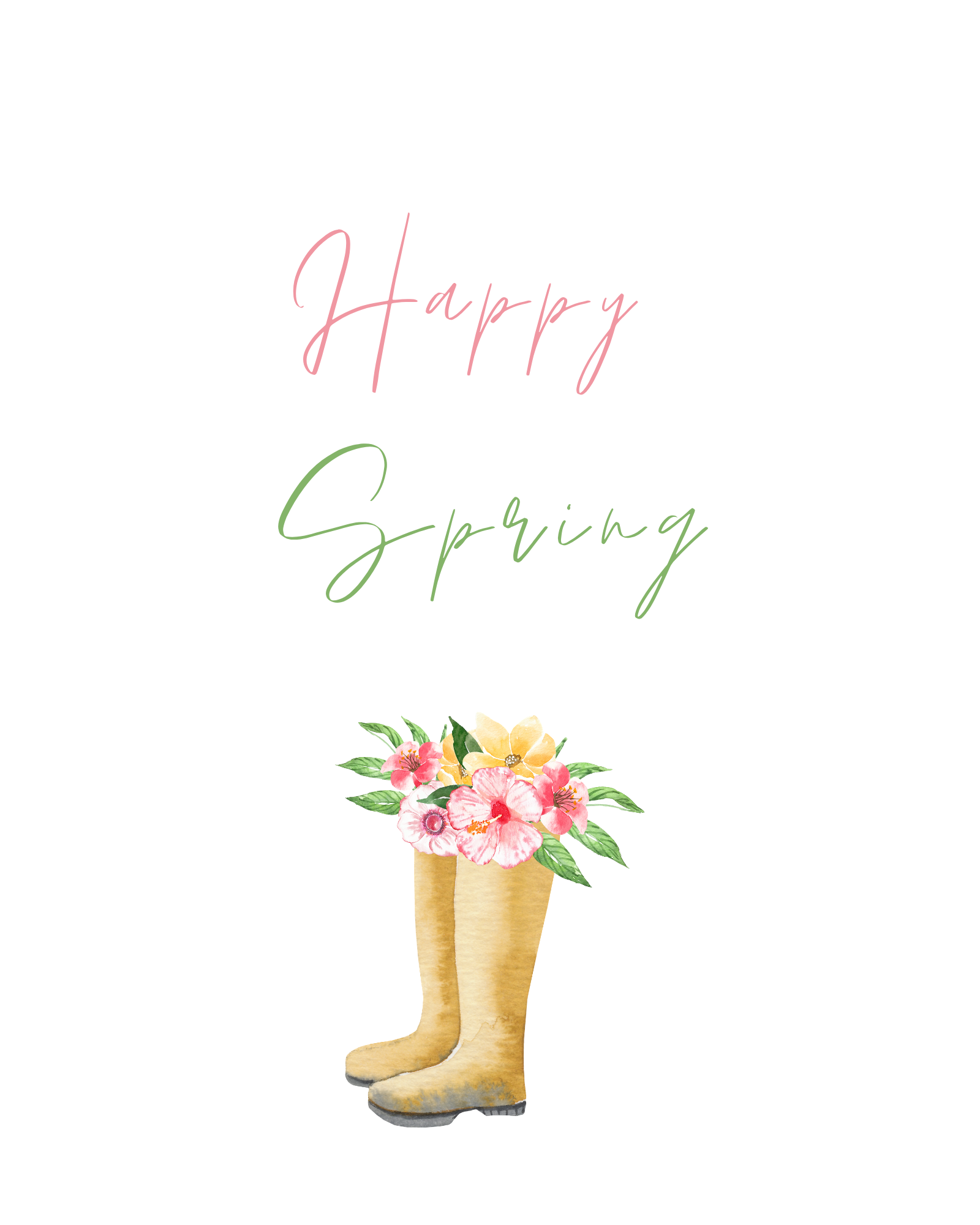 {Give Back} 'Happy Spring' 8x10 Print