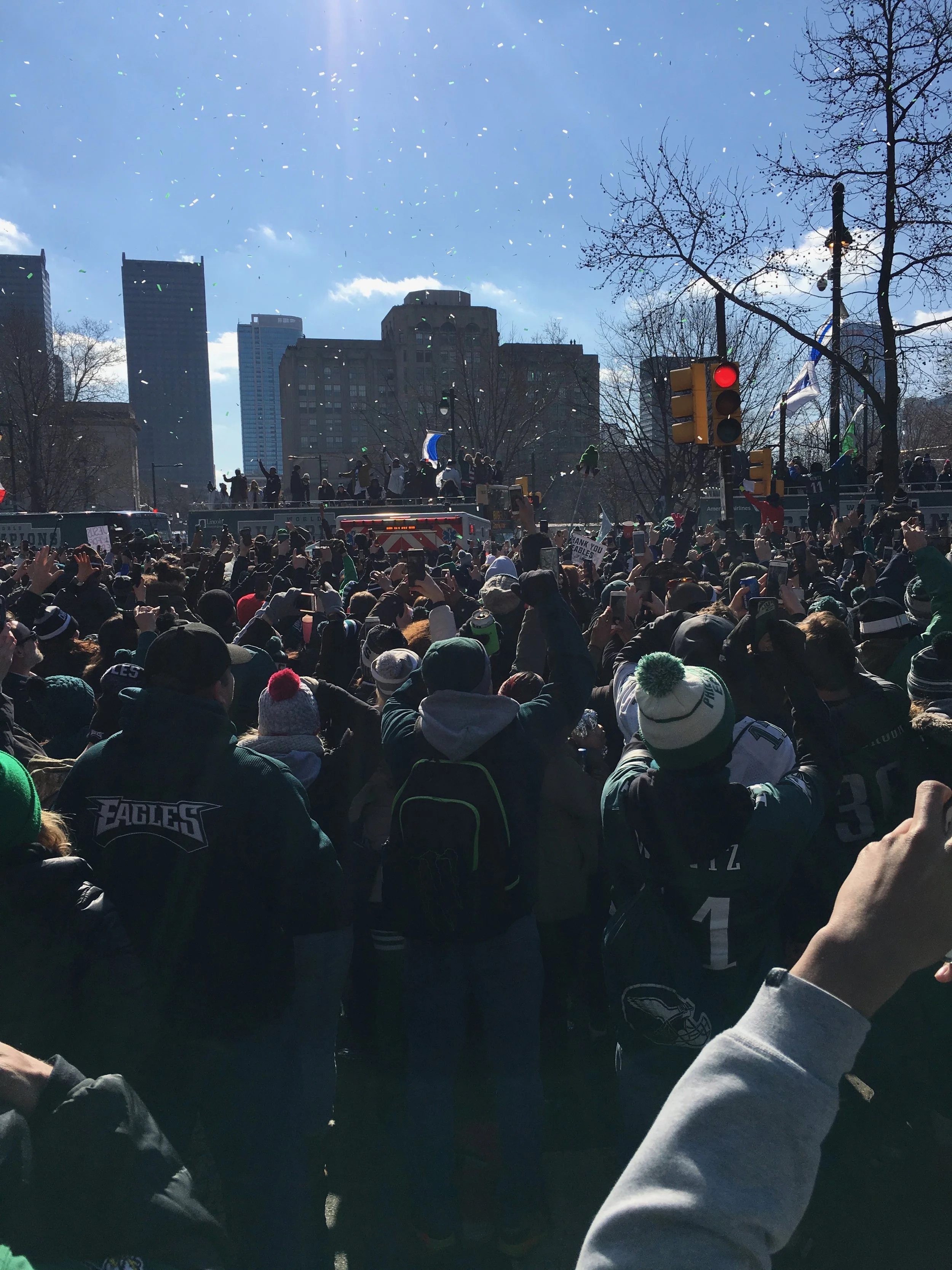 Parade arrives