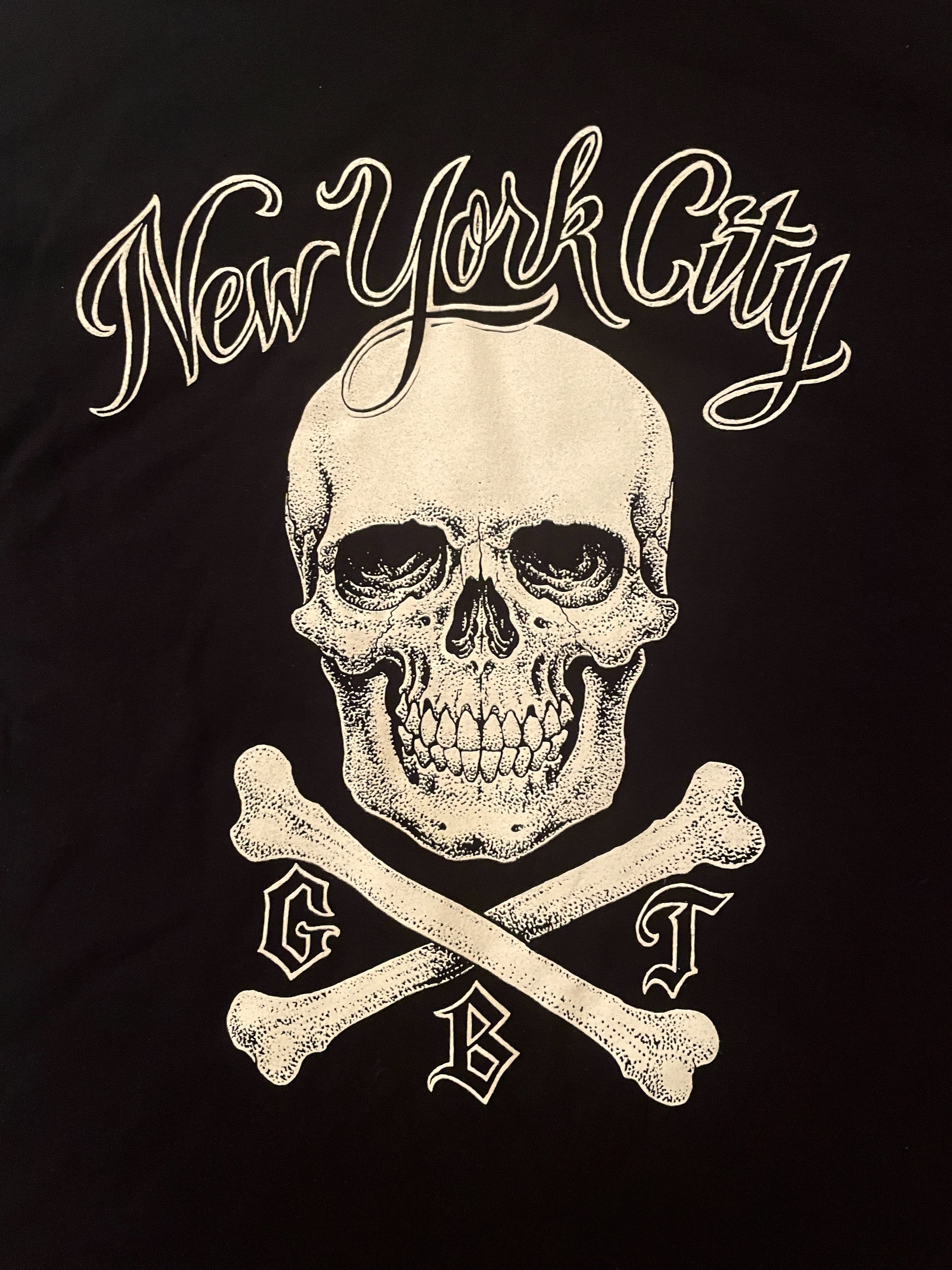 Fifth Sun Skull Cross Skeleton Graphic Gray Tshirt Novelty Brand