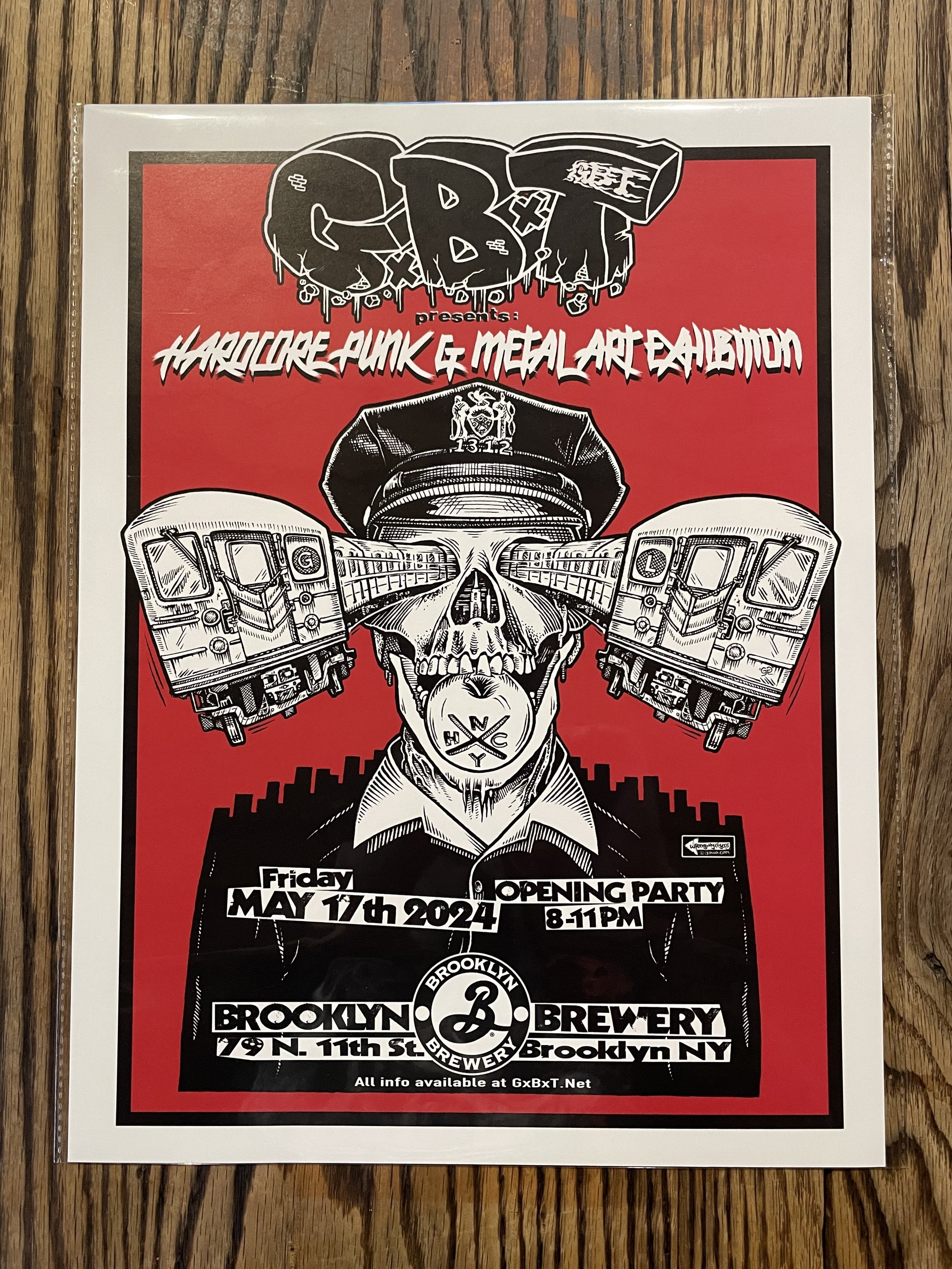 HC PUNK & METAL ART EXHIBIT POSTER