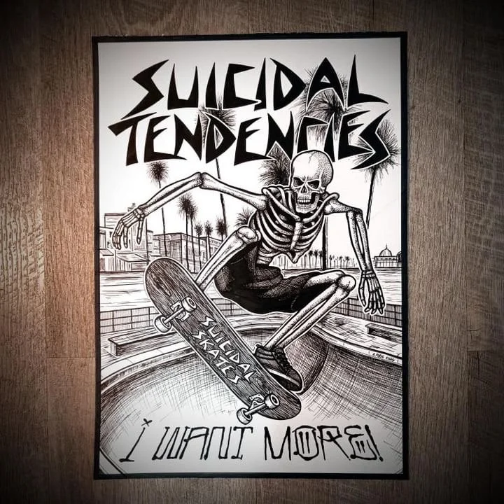 ALAN PIRIE / SUICIDAL TENDENCIES "I WANT MORE" POSTER