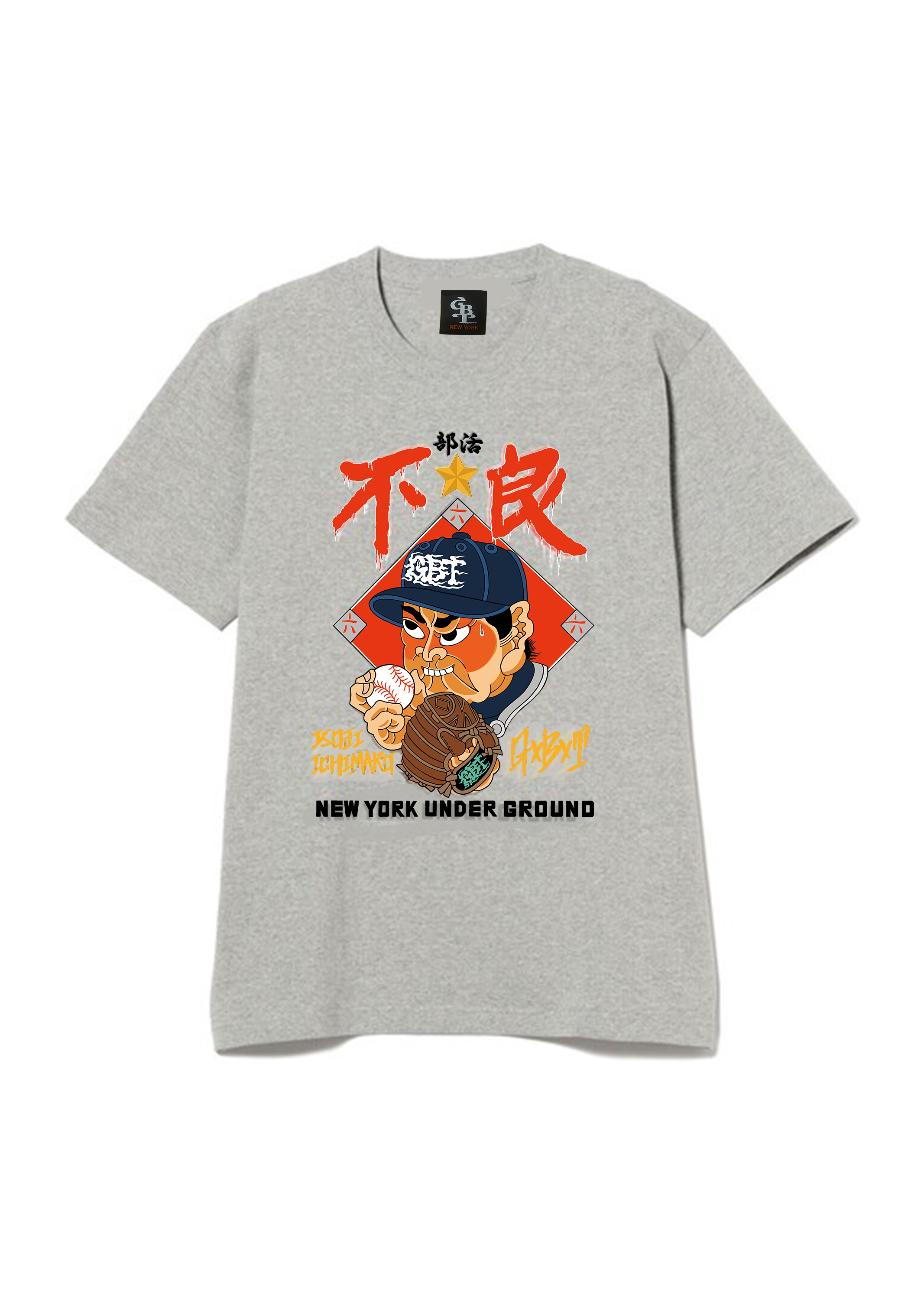 GxBxT x KOJI ICHIMARU T-SHIRT GRAY