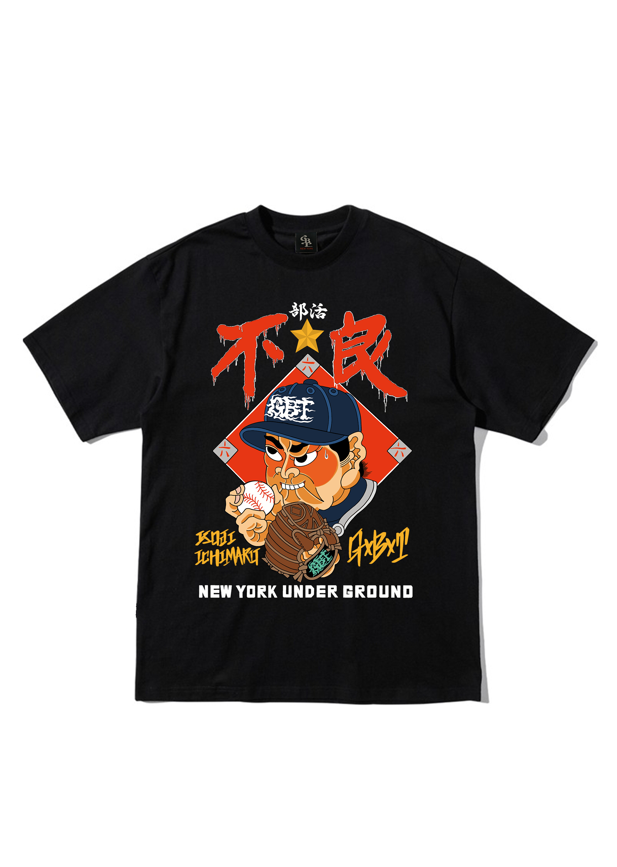 GxBxT x KOJI ICHIMARU T-SHIRT  BLACK