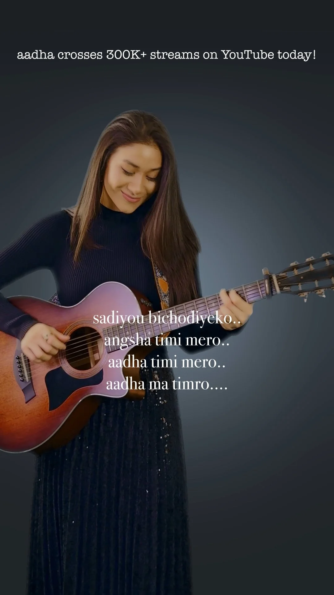 Aadha crosses 300,000 on YouTube today! 💓