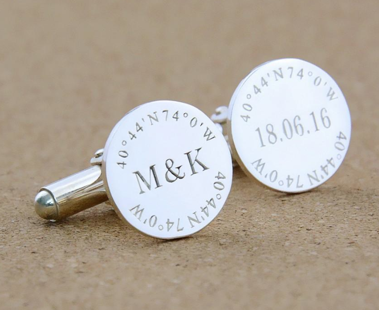 Cufflinks are just as important to the groom as the wedding dress is to the bride. This is something your groom is sure to treasure.