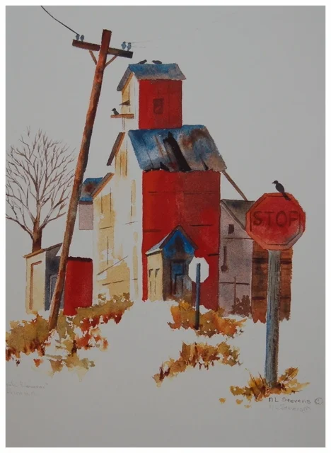 Indianola Elevator Giclée Print 10 x 12.5 - $240