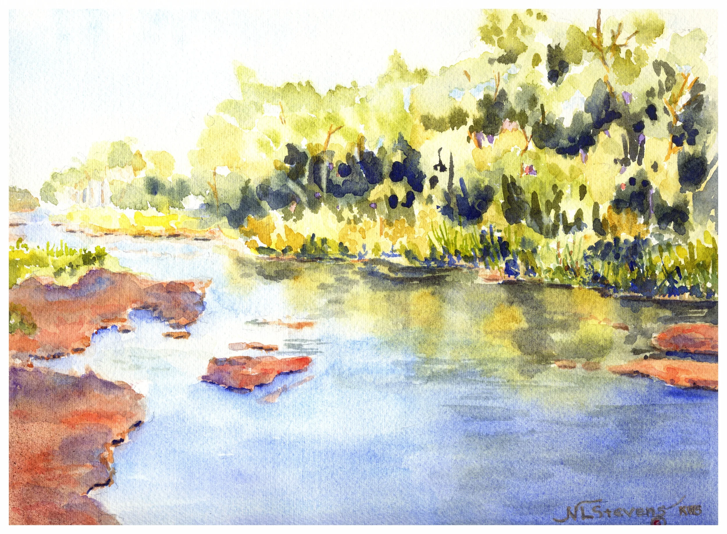 Platte River III Original 8.75 x 11 - $275