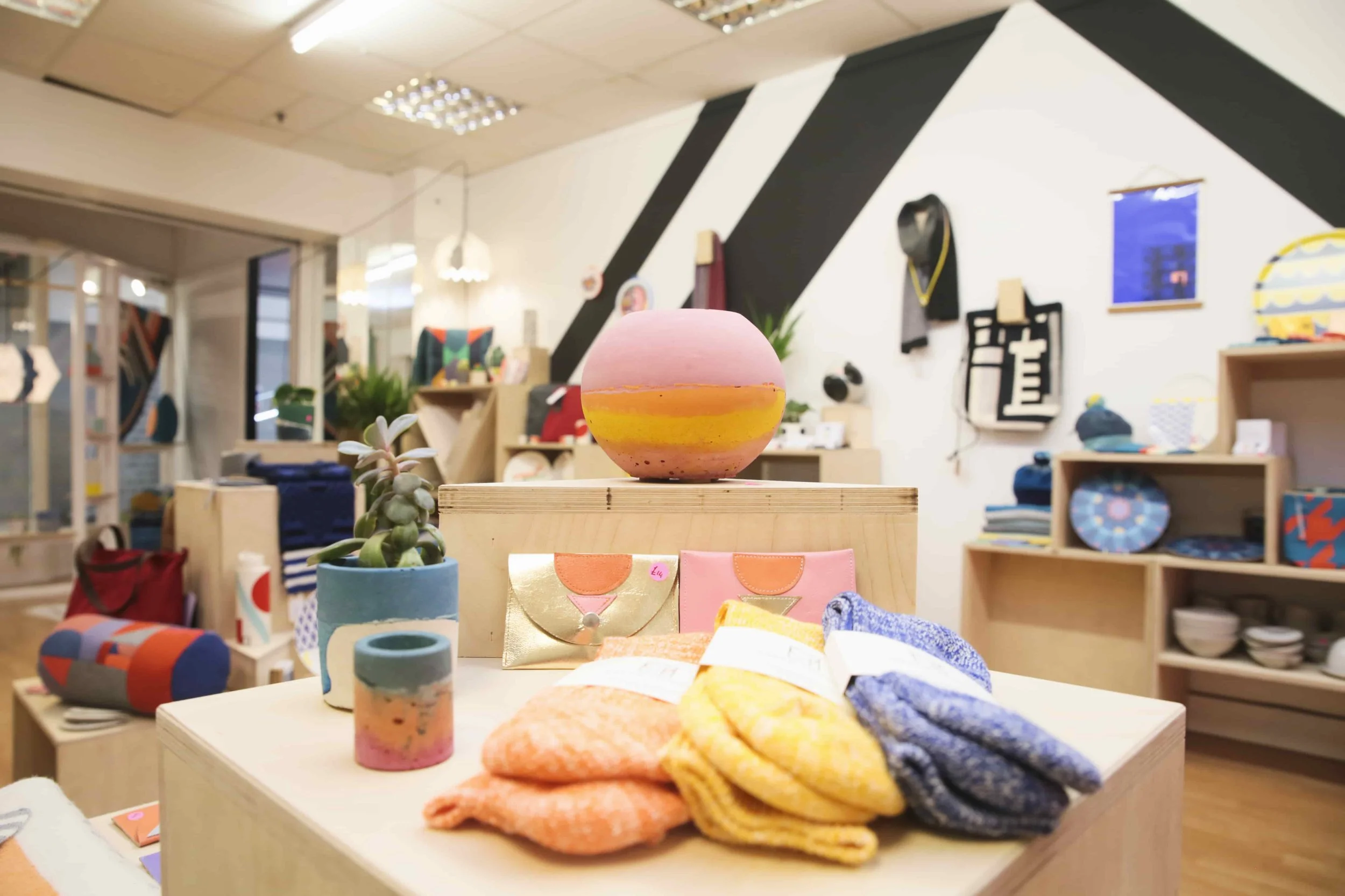 The Design Superstore, designed and installed as part of Dundee Design Festival 2019, at the Keiller Centre in Dundee. Designed in part with Tea Green Events, and Agency of None.