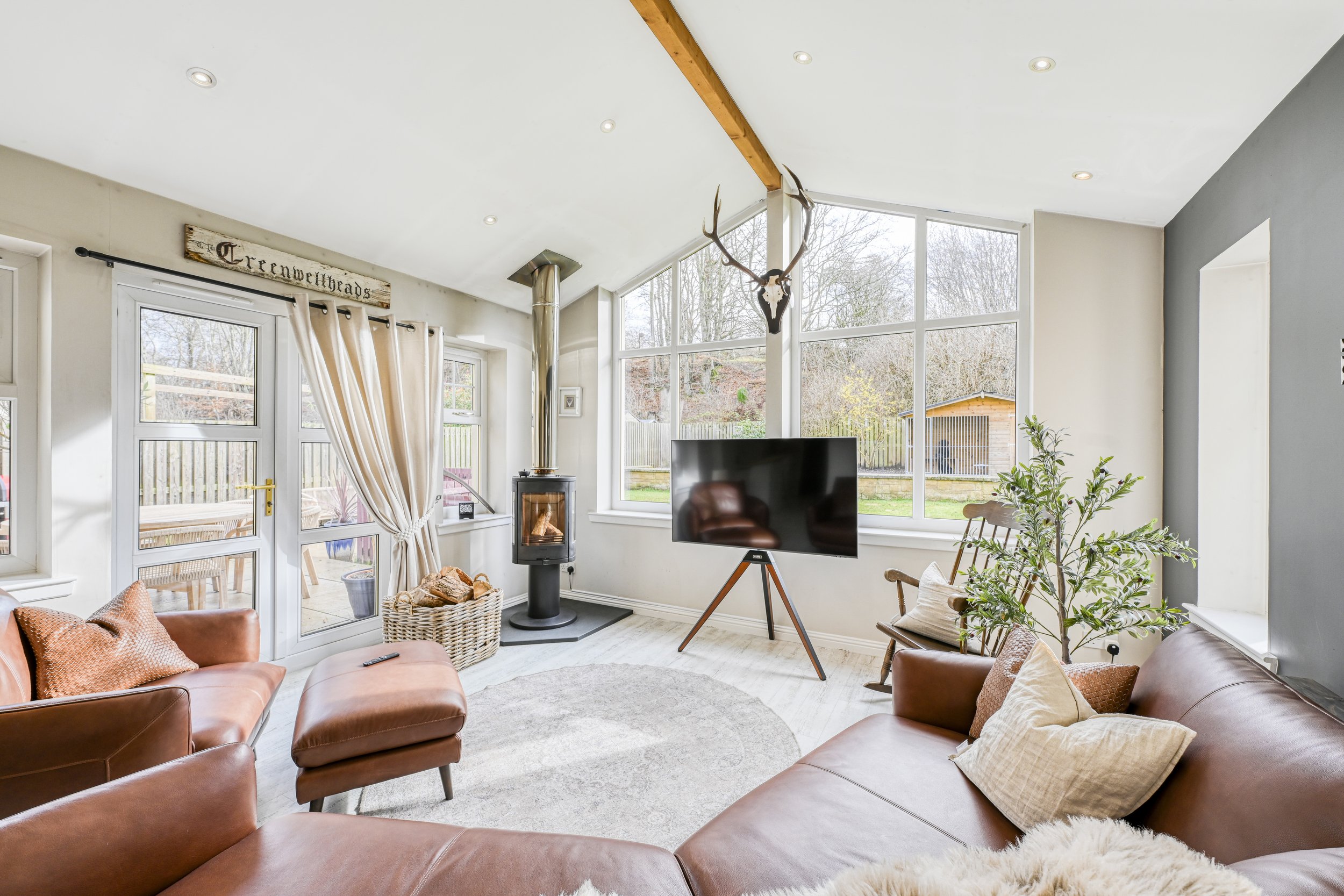 Photograph of a modern family living room in Inverness