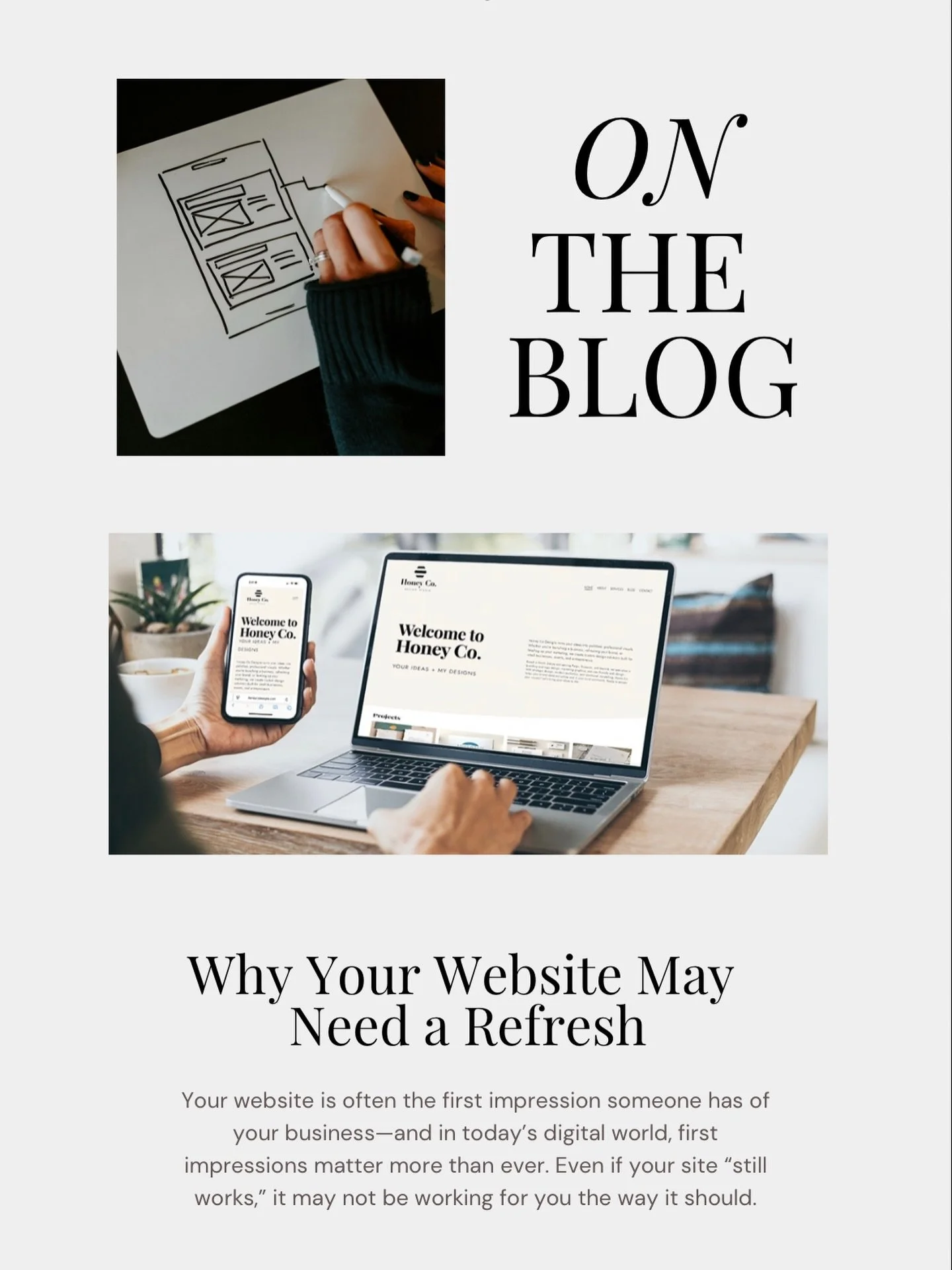 If your website hasn&rsquo;t been touched in a few years&hellip; this one&rsquo;s for you 👀

New blog post is live: Why Your Website May Need a Refresh

Honeycodesigns.com/blog

#HoneyCoDesigns #WebsiteDesign #SmallBusinessMarketing #BrandRefresh #W