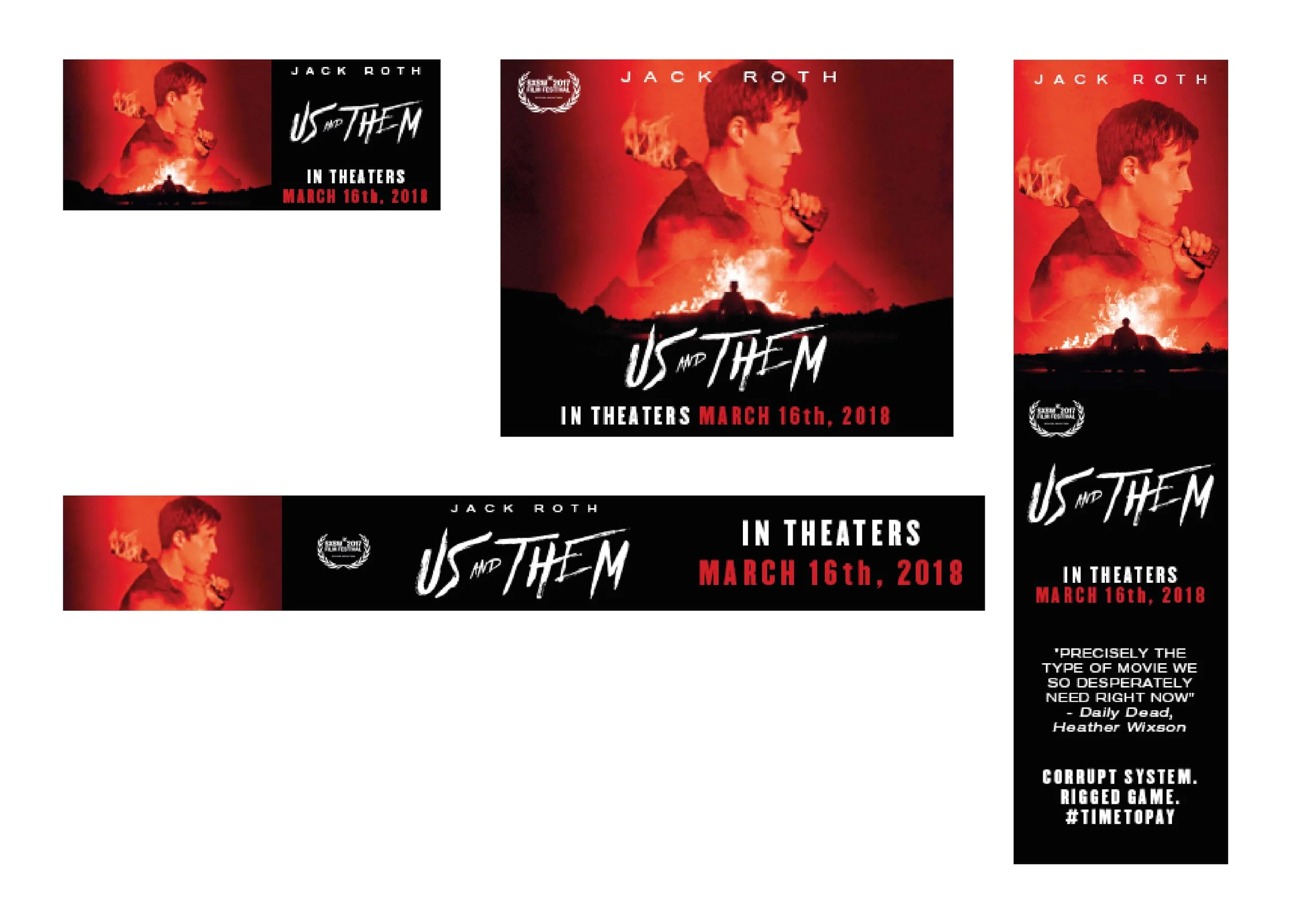 Us & Them Cinema Release Web banners