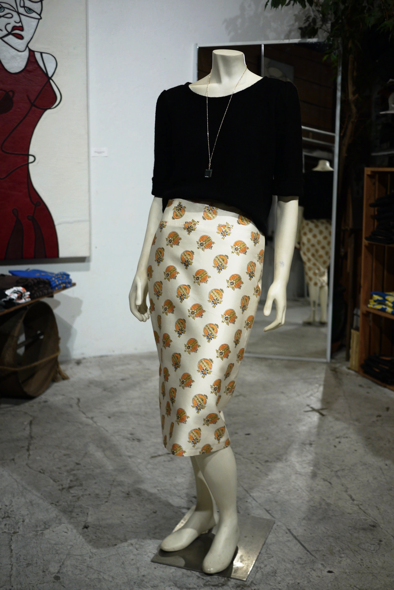 Half Calf Pencil Skirt