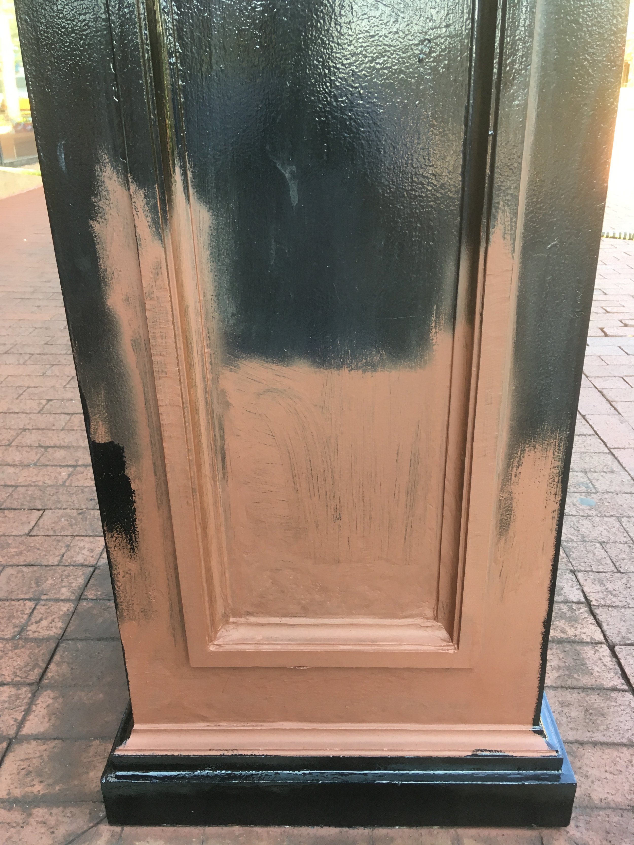 Historic clock tower - Red Oxide rust prevent primer