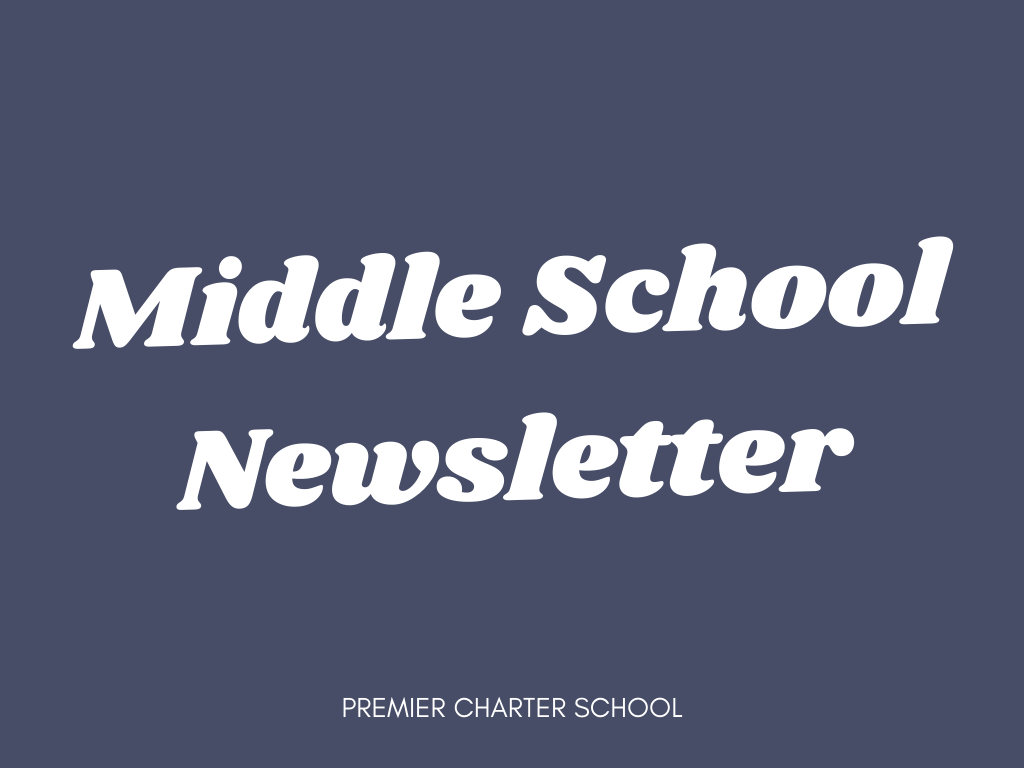 Middle School Newsletter - February 22nd, 2022