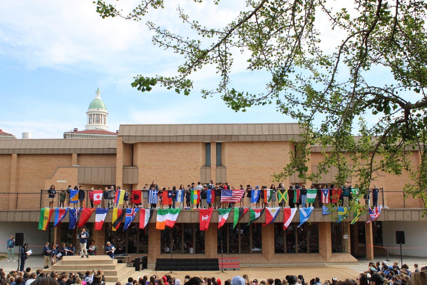 HAPPY MULTICULTURAL FAIR DAY! 
Today we celebrate our kids and come together to celebrate their cultures 💙

Each flag hanging from our banister represents the different counties our kids are from! 
We are a Kaleidoscope of Cultures 🌎🌍🌏

Enjoy the