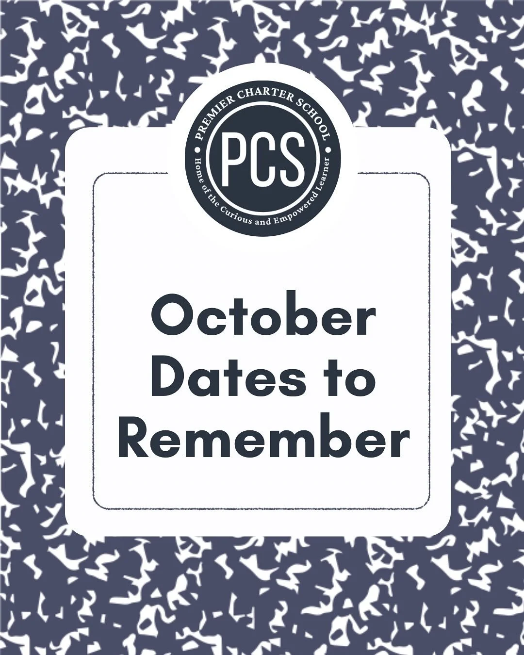 🍁 Check out what’s coming up this October at PCS 🍁