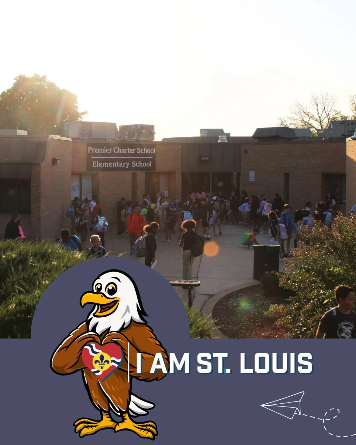 I am a charter school that’s served the students of St. Louis City for 25+ years.

I am a diverse community that welcomes and celebrates all cultures.

I am the Eagle, leading with Respect, Responsibility, and Caring. 

I am the Home of the Cur