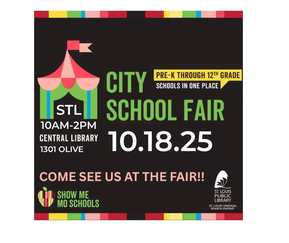 📣 Attention all prospective families! 🎉
We&rsquo;ll be at the St. Louis Central Library this Saturday, October 18, 2025, from 10AM&ndash;2PM alongside other amazing charter schools from across the city.
This is a great chance to learn more about PC