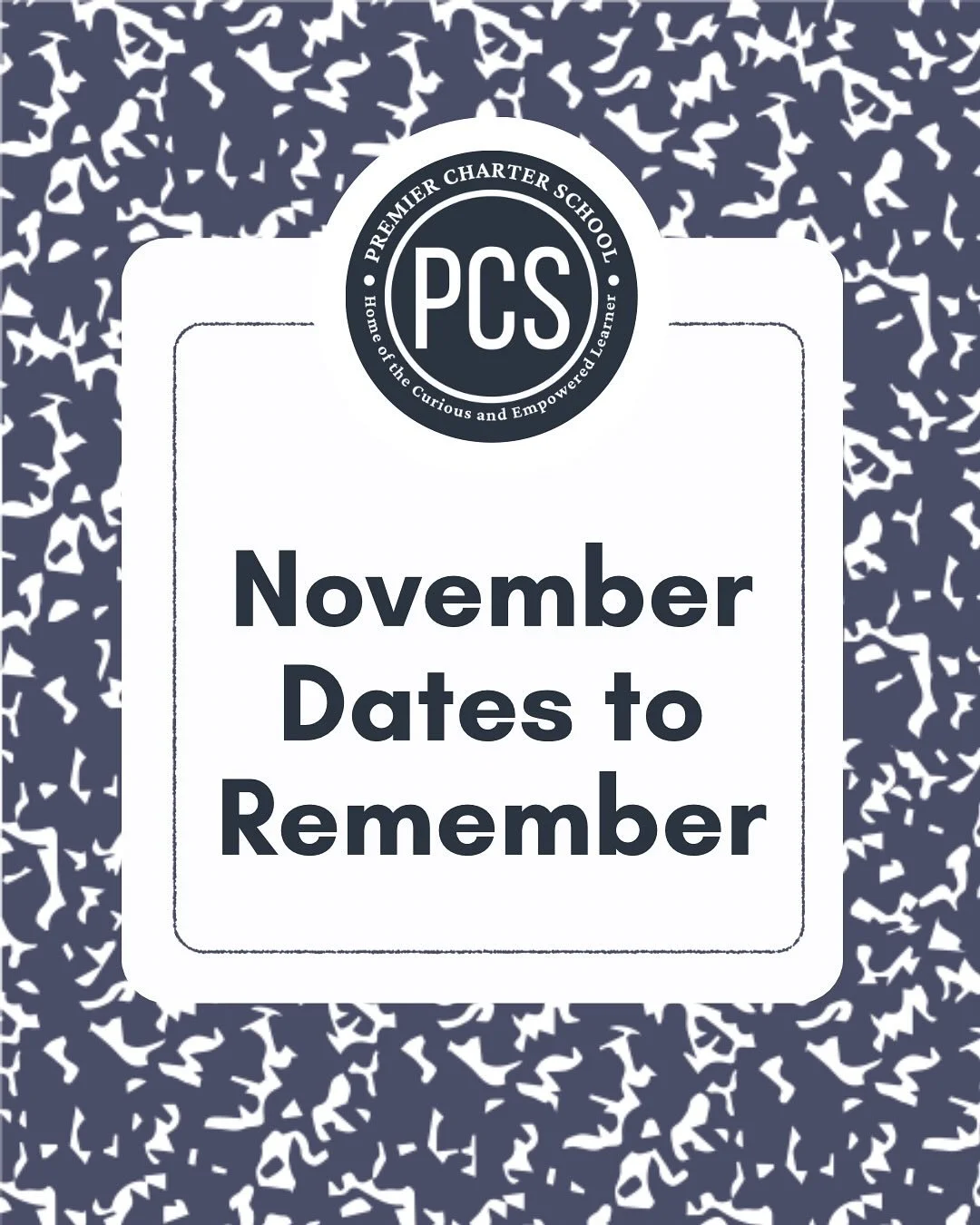 Hello, November! 🍂 
Plan ahead by checking out all the important dates for the month.