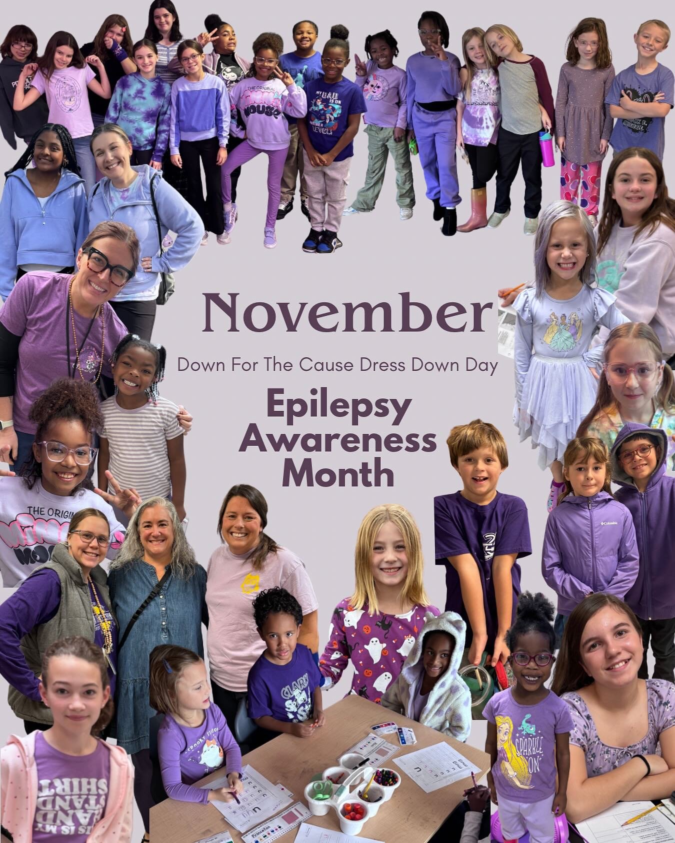 Today we went purple for Epilepsy Awareness Month🧠✨
A huge thank you to all staff and students who wore purple and showed their support. All donations collected will benefit a local health organization in our community.
#EpilepsyAwarenessMonth #Wear
