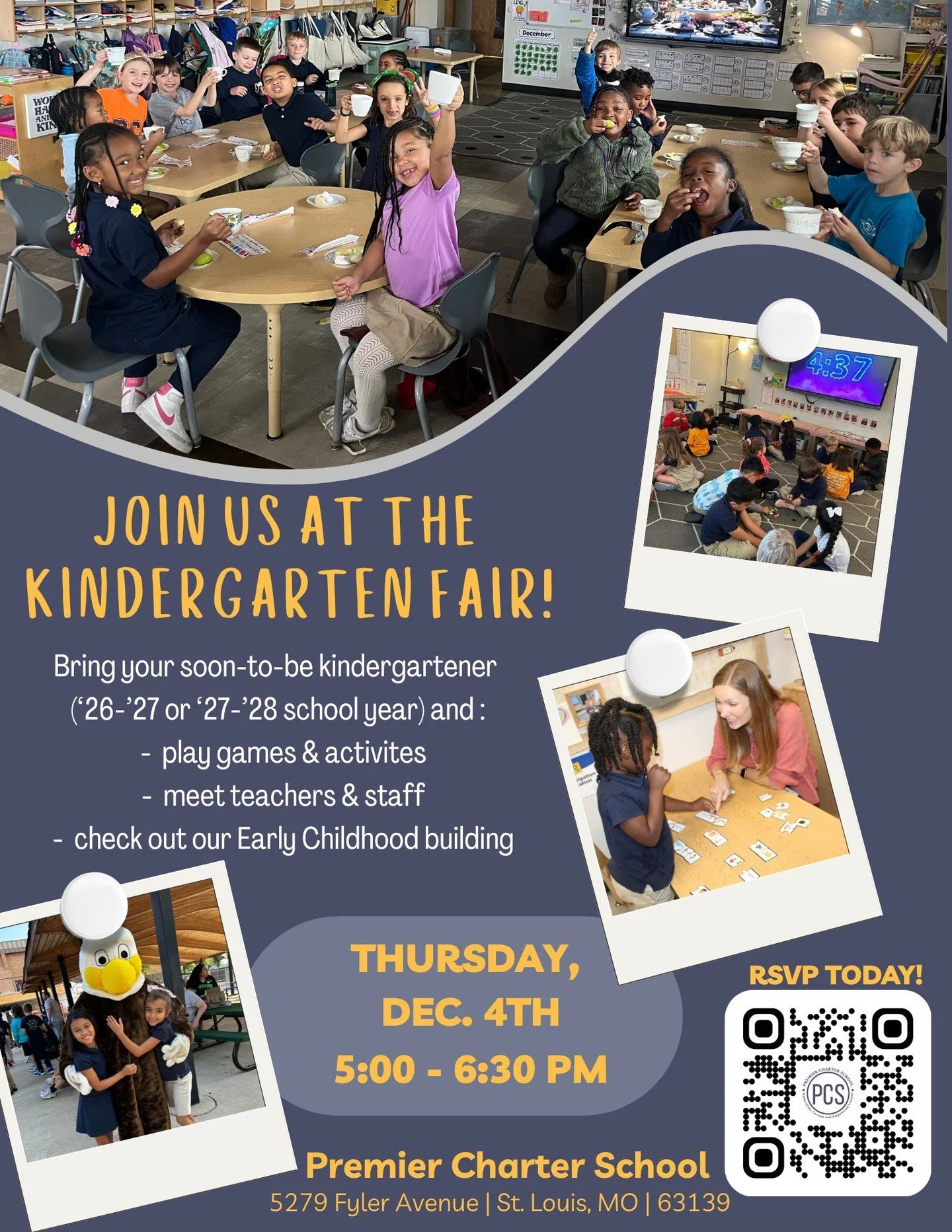 Is your child preparing for Kindergarten in the '26-'27 or '27-'28 school year? 🎓

Now is the perfect time to explore your options and find a school that is the right fit for your family!

Premier Charter School (PCS) invites you to our 3rd Annual K