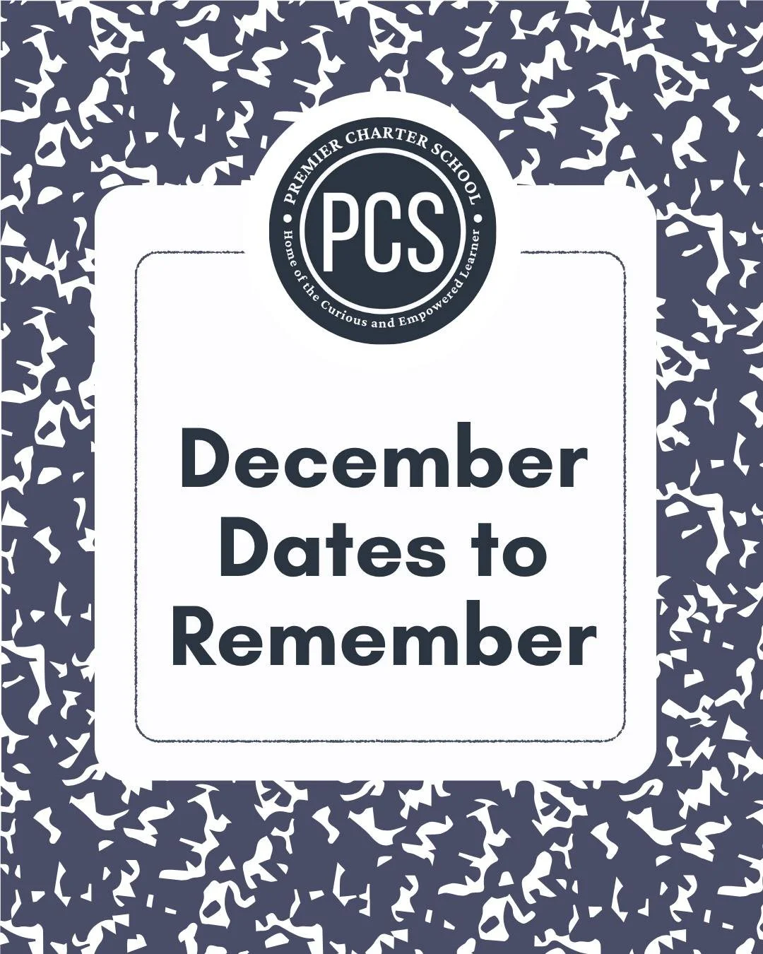 ❄️ PCS December Dates to Remember! Swipe through for all the important meetings, events, and school breaks this month. 🦅