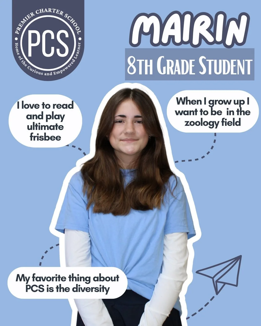 Wrapping up our 2025 student spotlights with this bunch! 🙌 We are so lucky to have these leaders in our hallways. Way to go, Eagles! 🦅🎉 #pcsstudentspotlight #premiercharterschool #thatspcs