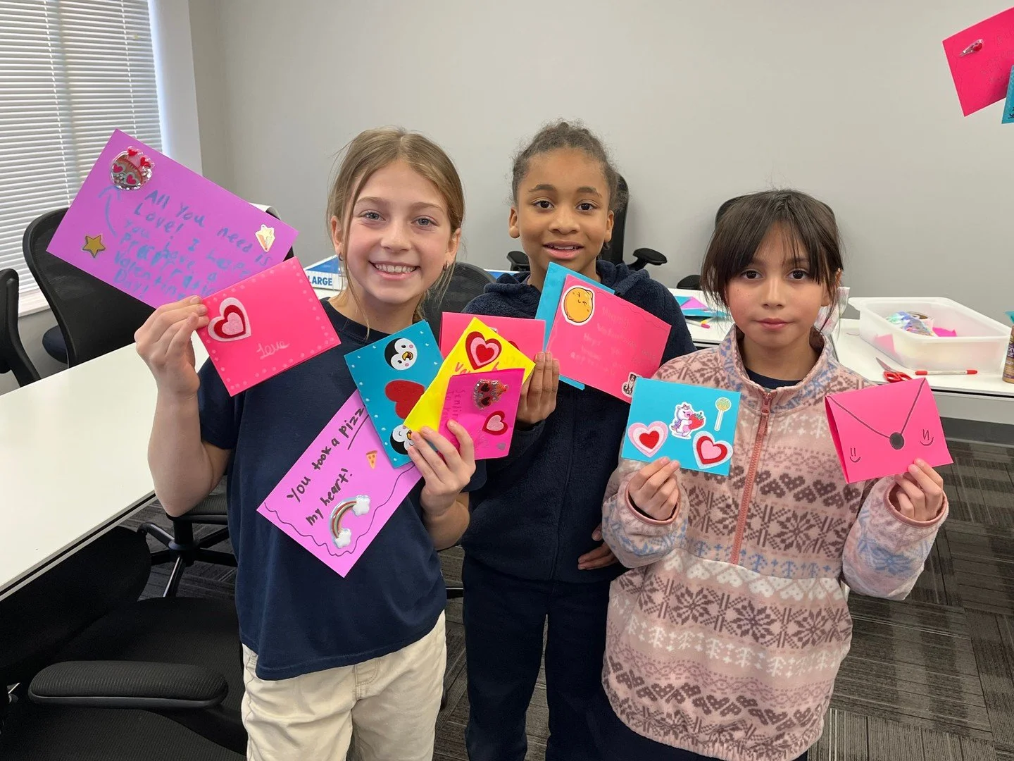 Last week, our students got creative making Valentine’s cards for Project Cupid 💌
We’re so excited to welcome the Bret Mega Show to campus this Thursday as they collect the cards and help spread love to nursing home residents throughout 