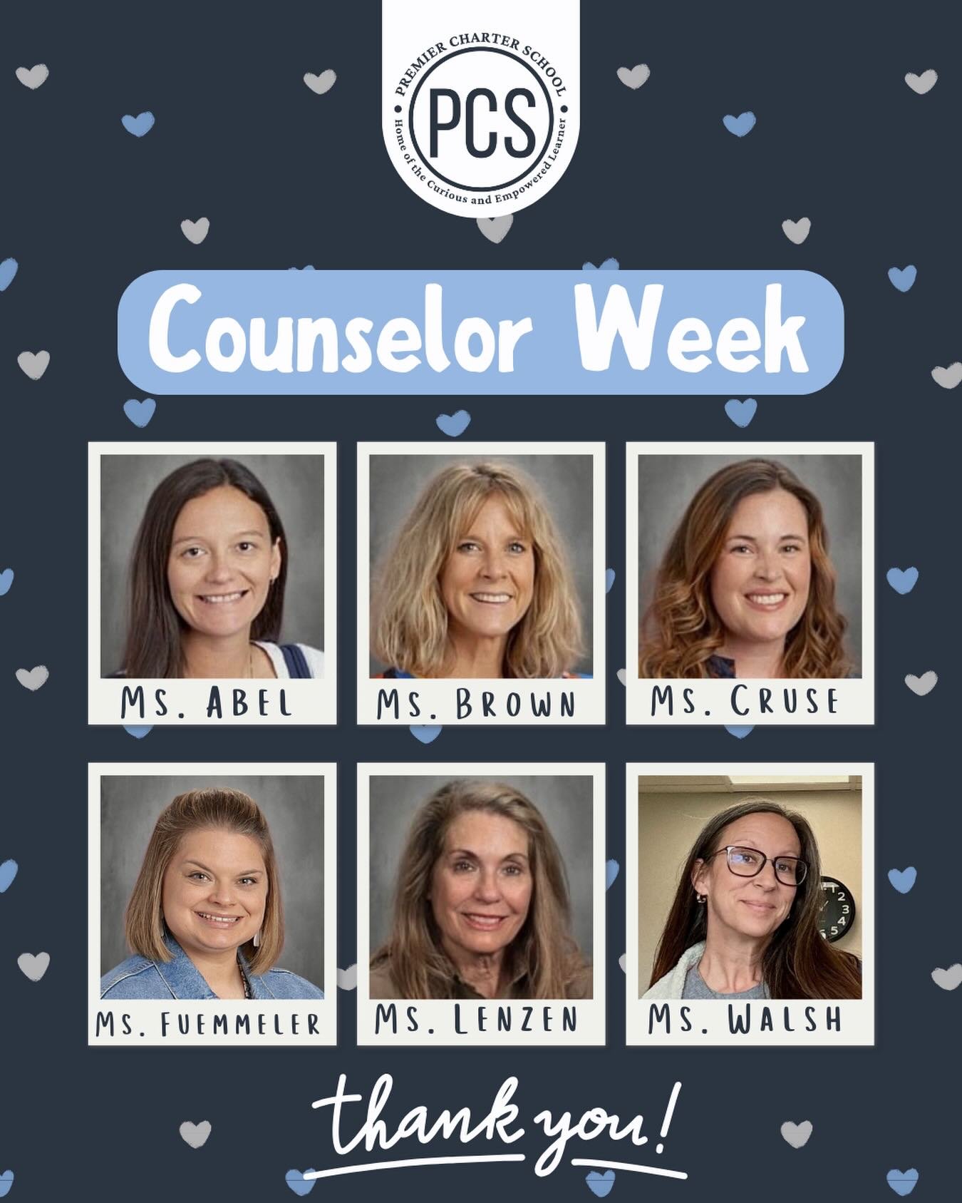 This week (and every week), we’re so grateful for our counselors. Thank you for supporting, guiding, and advocating for our students every single day. 💙 #nationalcounselorweek #counselorweek