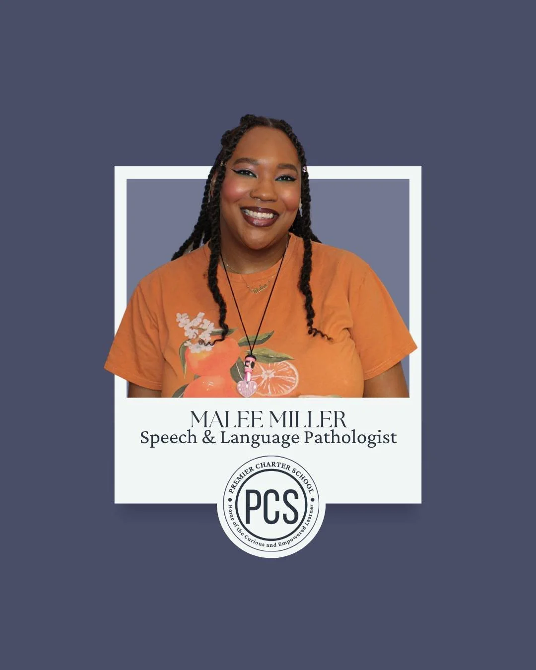 "Working in special education and serving the special needs community inspires me. There's not much that I can control in this life, but I can show up and do my best to help others, and that inspires me to keep going everyday."
#PCSStaffSpo