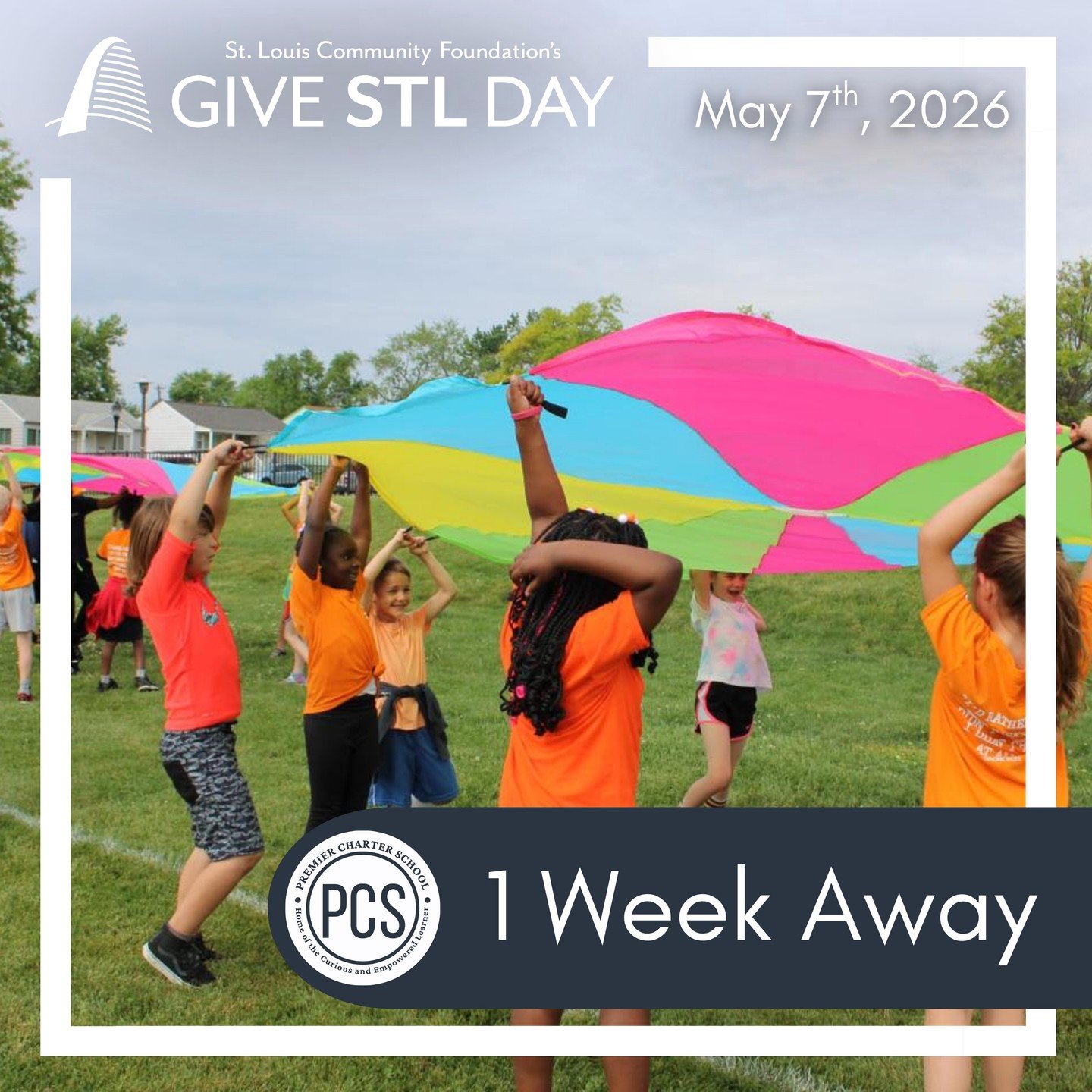 One week until Give STL Day 💙

For the first time, PCS is participating in this community-wide day of giving&mdash;and early giving is happening now!

Every gift helps support our students, staff, and special initiatives that strengthen our school c
