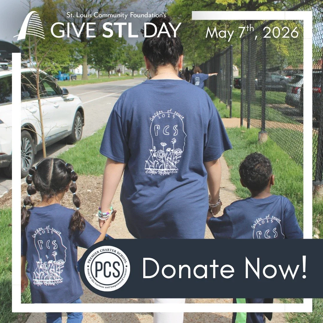 💙🌱 Give STL Day is TODAY! 🌱💙

Today, we&rsquo;re inviting our PCS families, alumni, friends, and community to come together and help Premier Charter School reach our $15,000 goal.

Your gift helps support the experiences that make PCS so special 