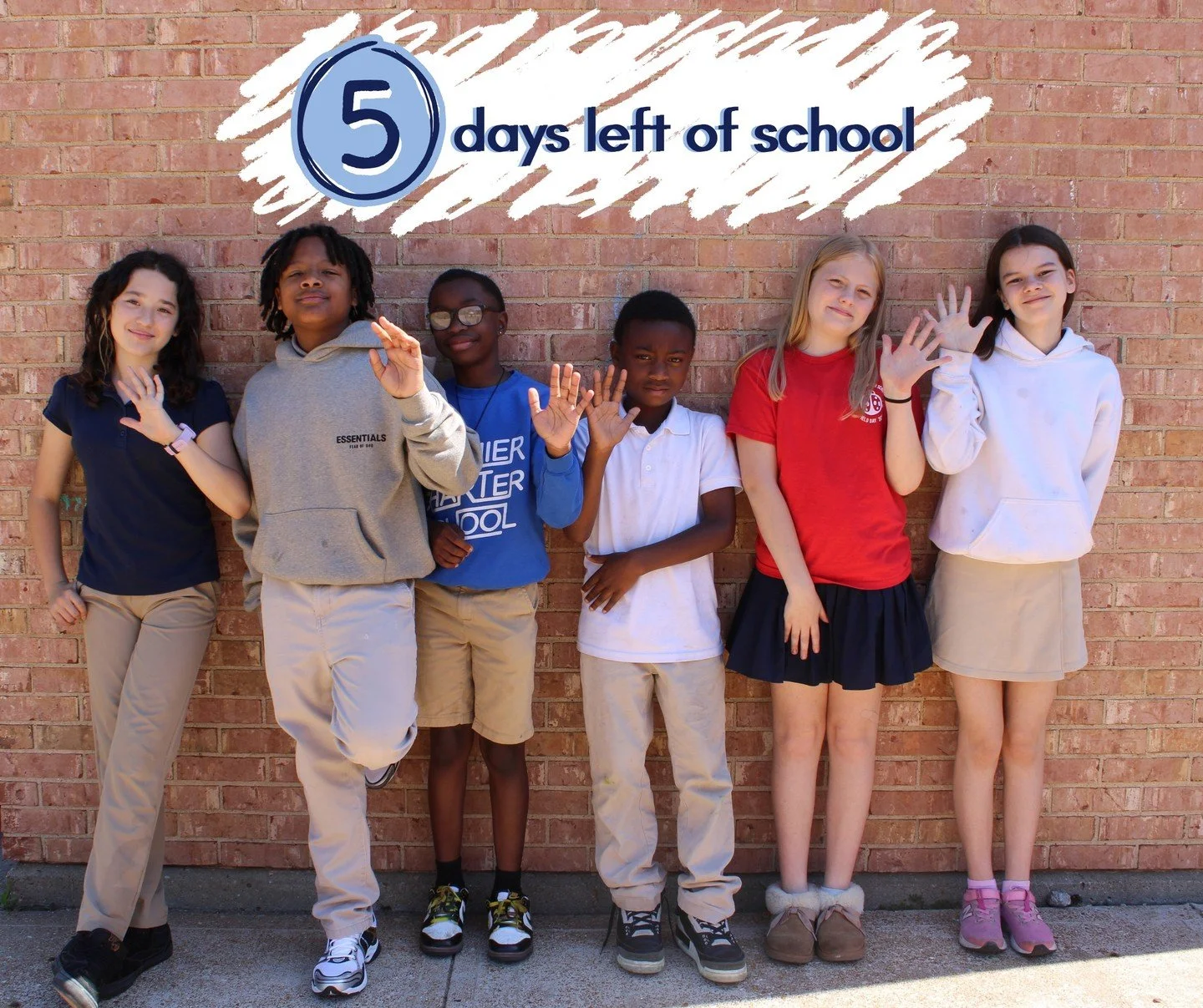 The countdown continues with our 5th graders… only 5 days left!