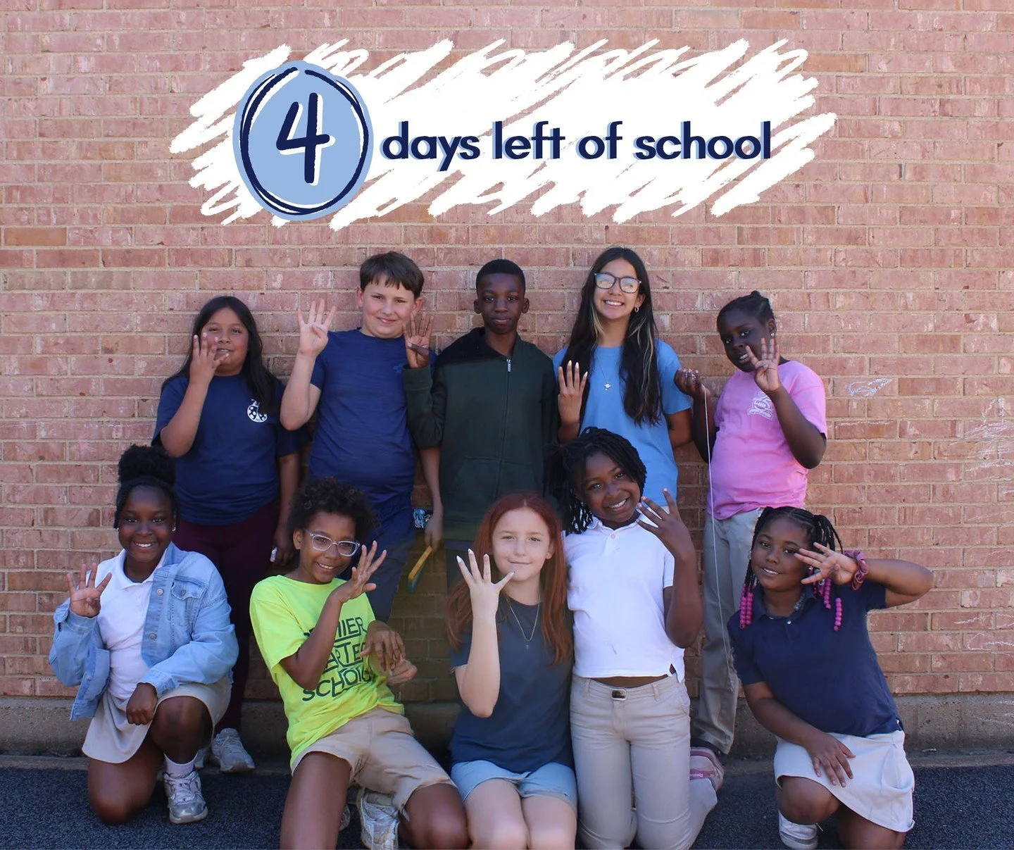 4th grade is here to remind you… only 4 school days left!