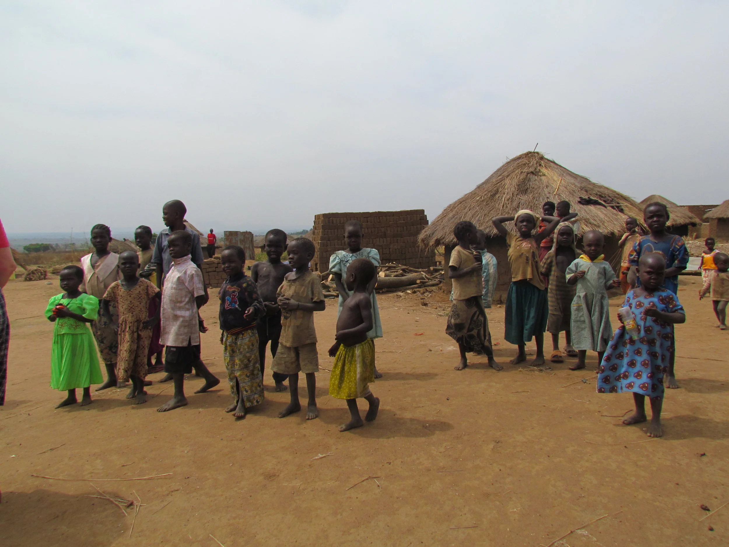 Barn i flyktningleir i Nord-Uganda. Januar 2011
