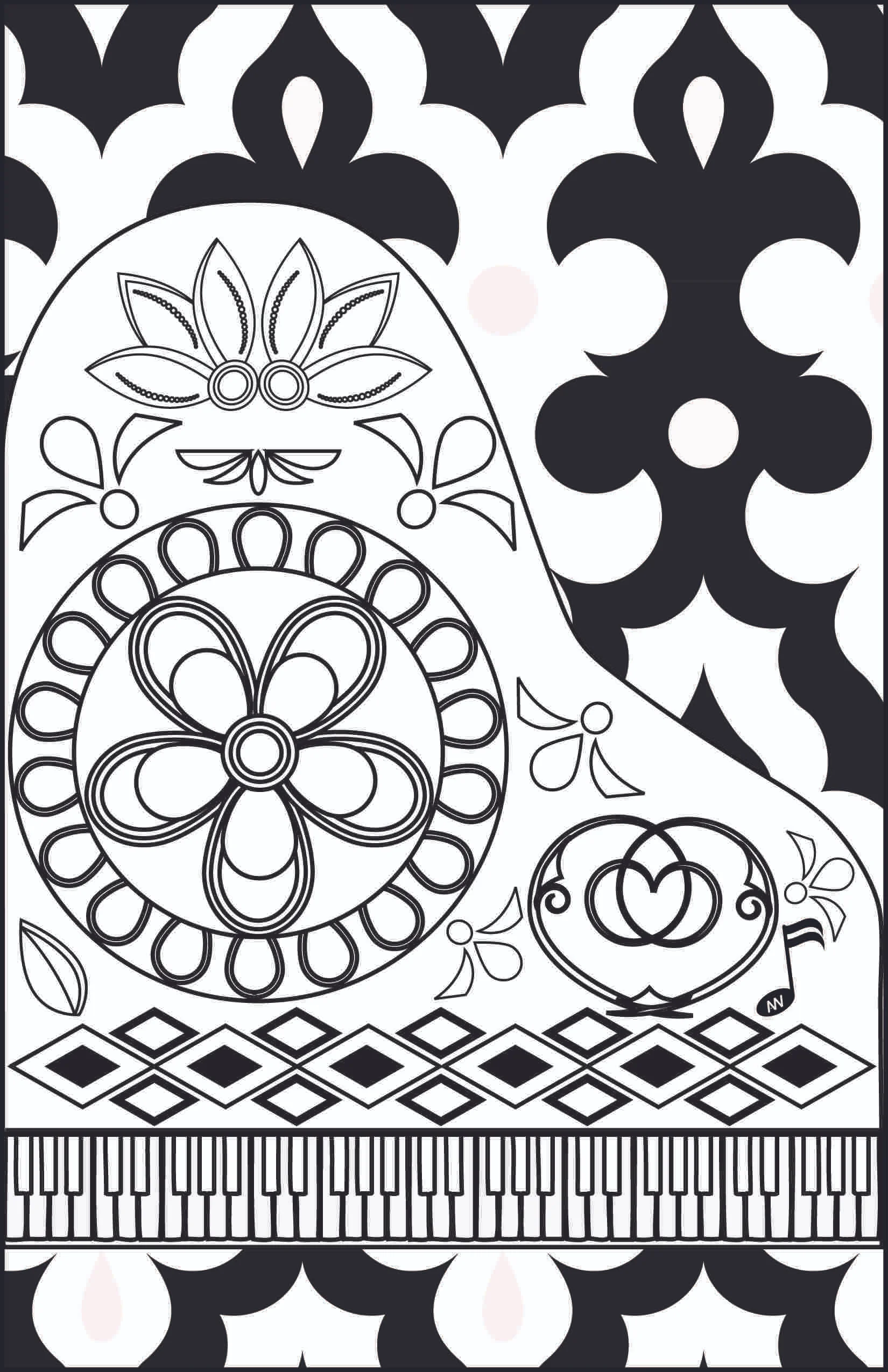 Doodle #1 Coloring Page