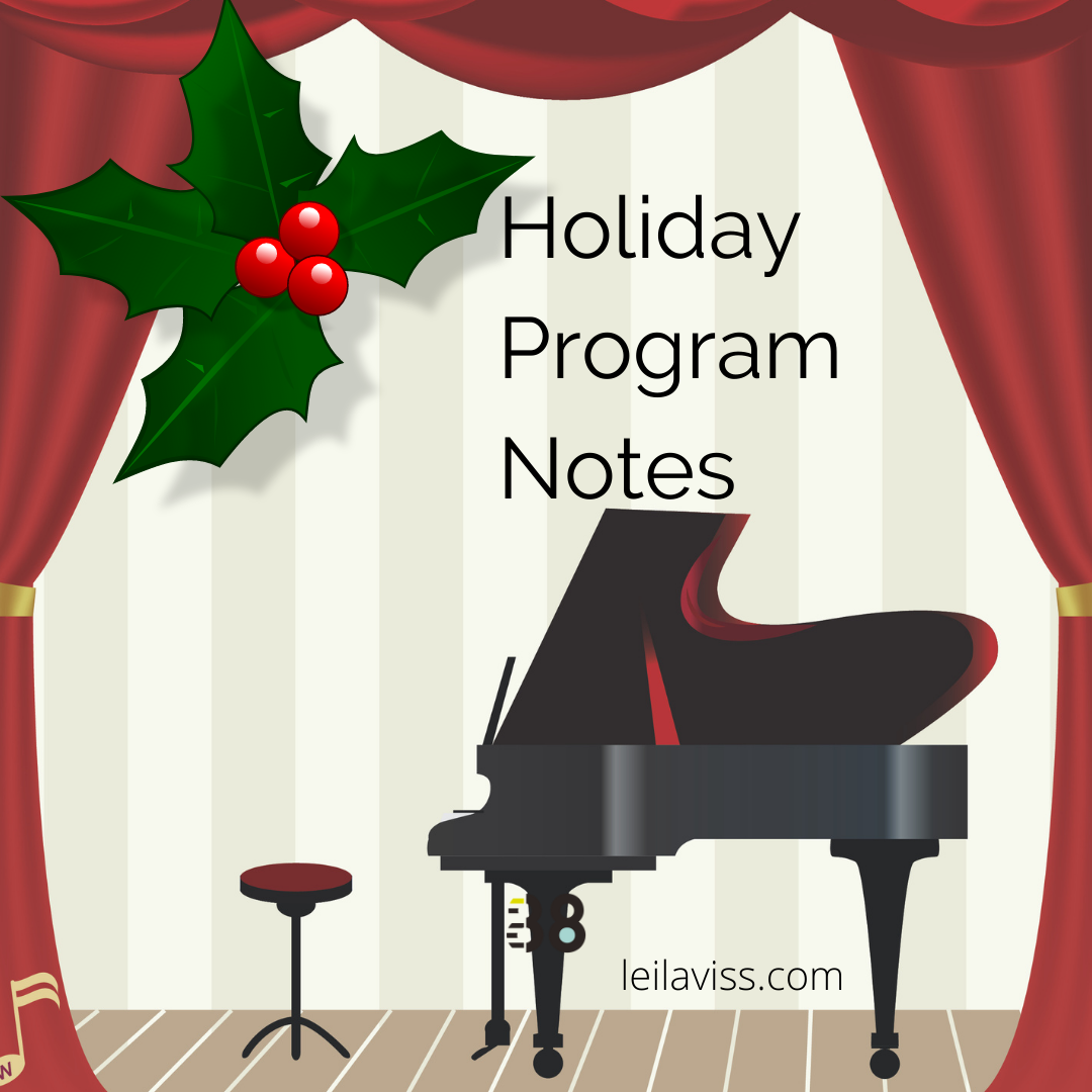 Holiday Program Notes
