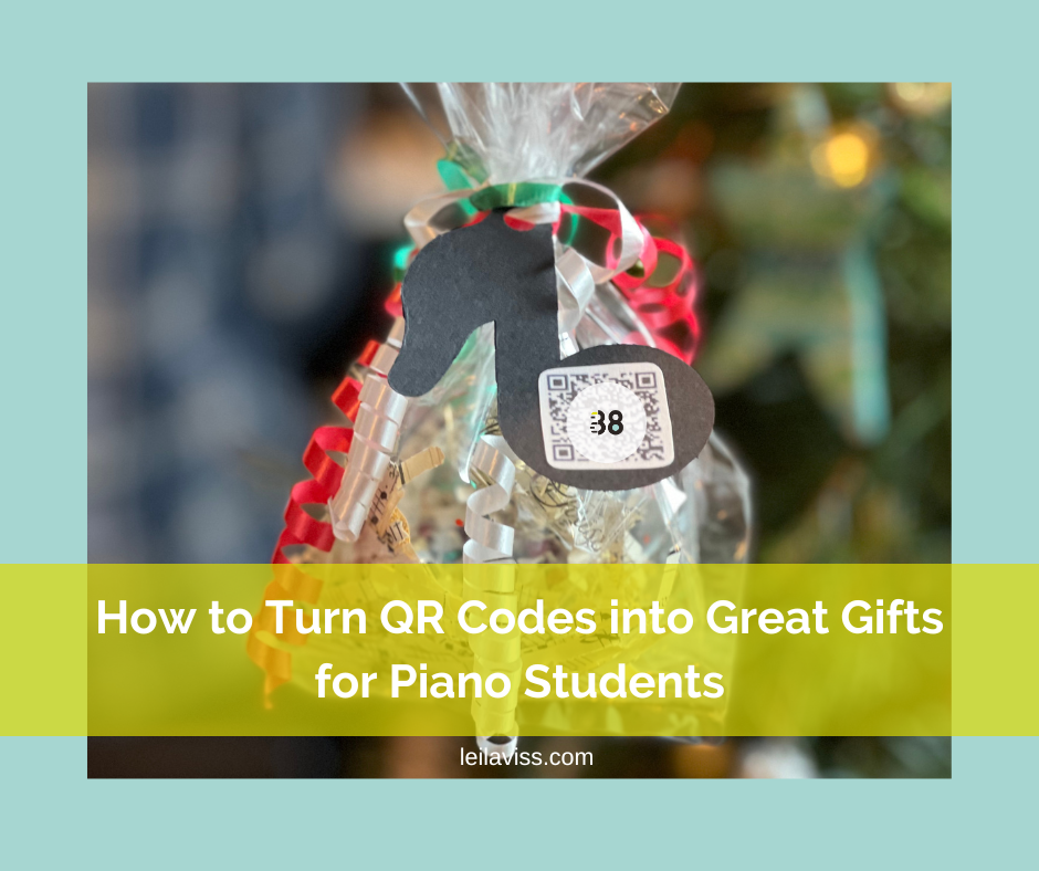 How to Turn QR Codes into Great Gifts for Piano Students