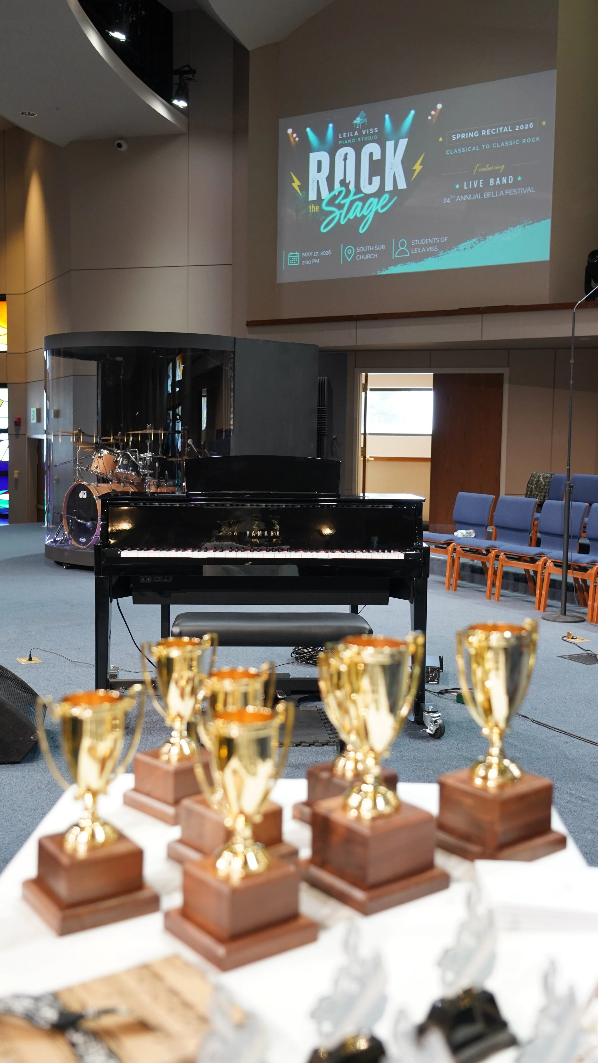 Trophies for the pianists
