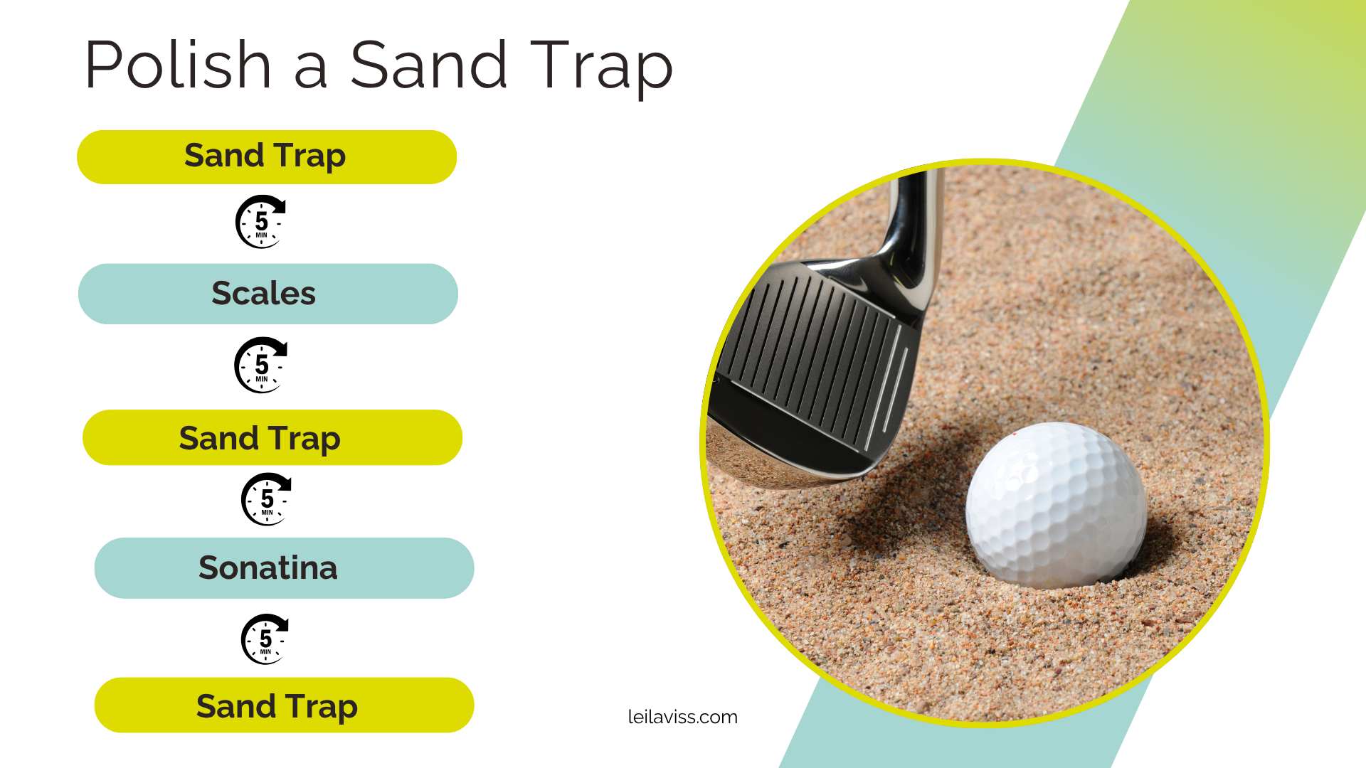 Polish a sandtrap