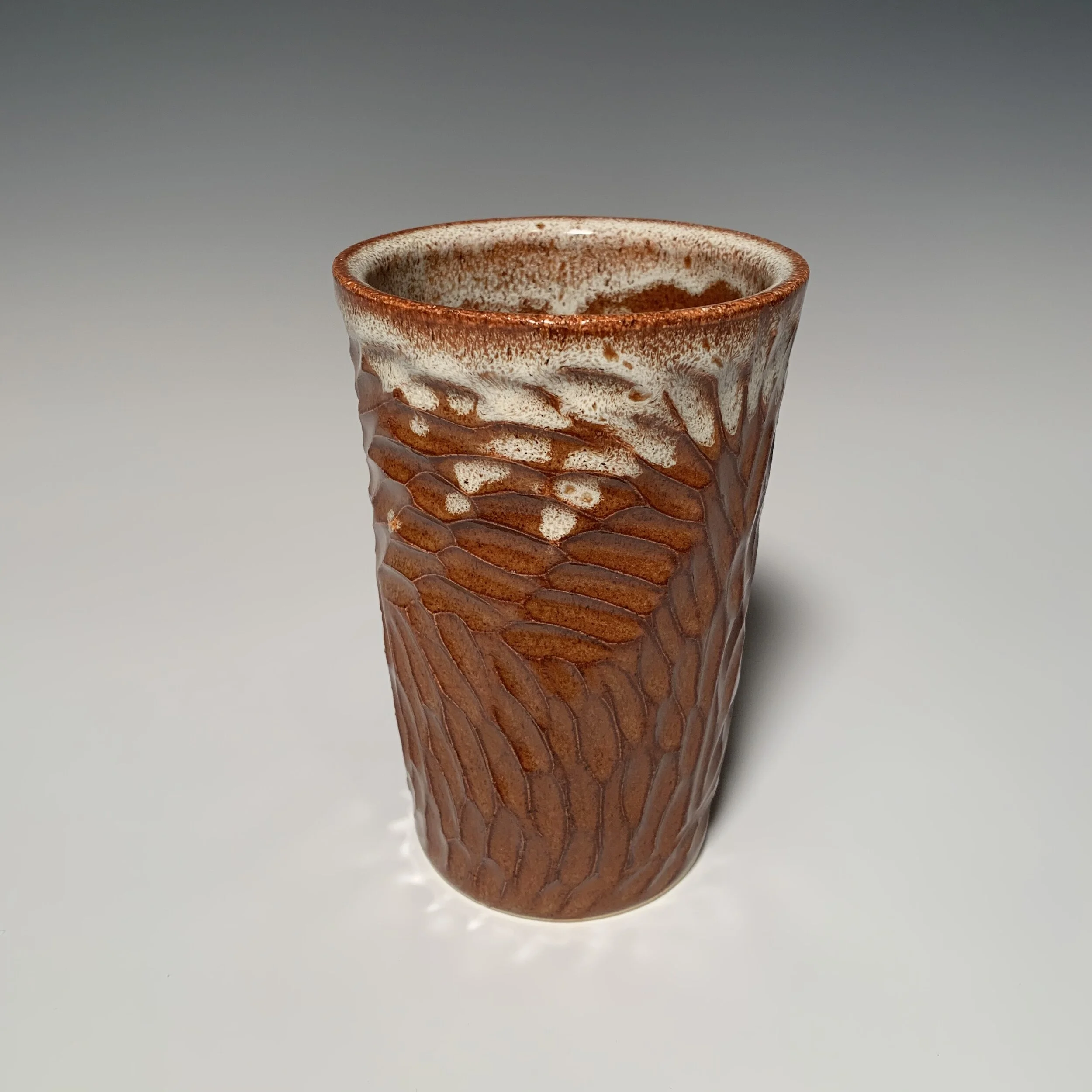 Carved Small vase/ Tumbler