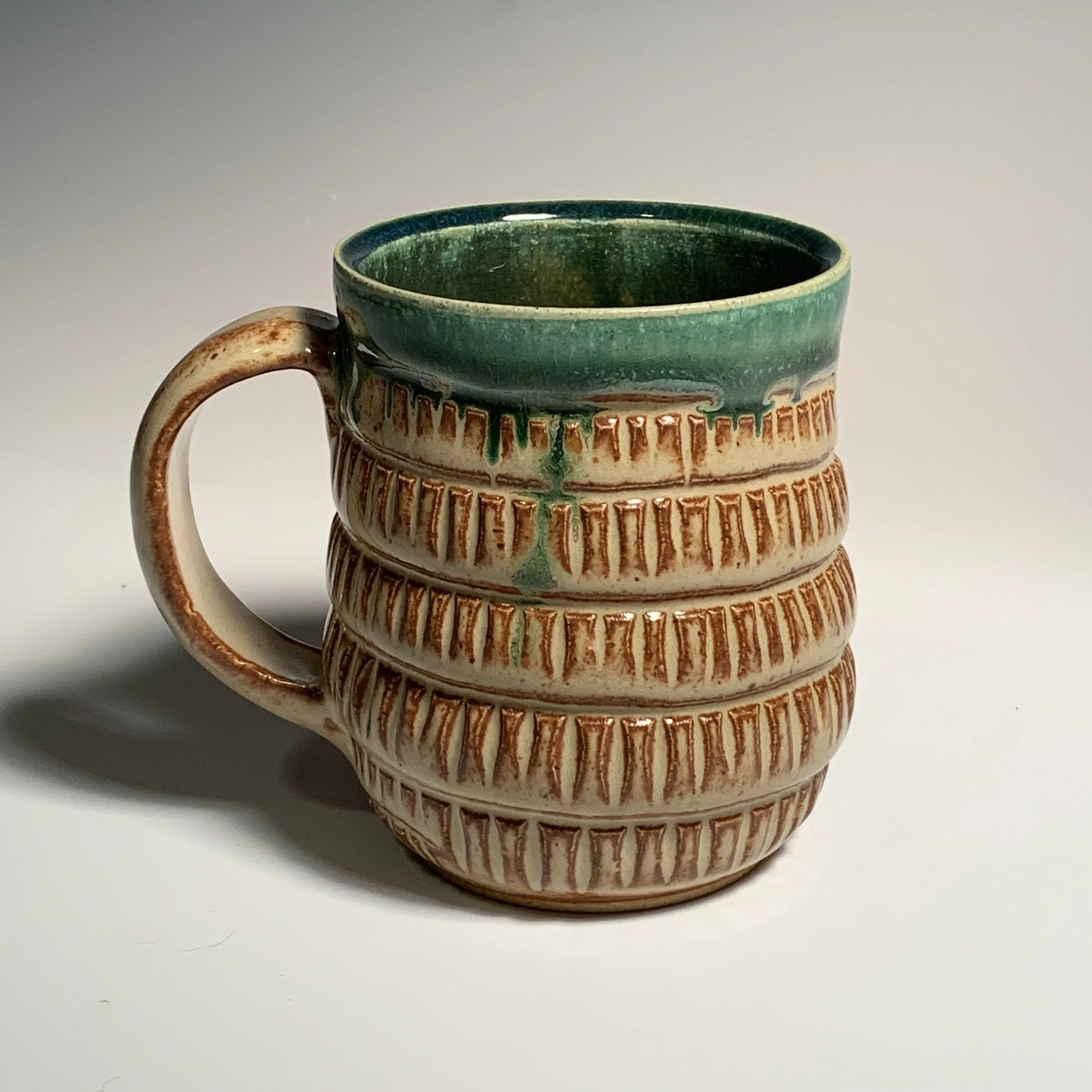 FCS/Oribe Spiral Striaght Carve Mug