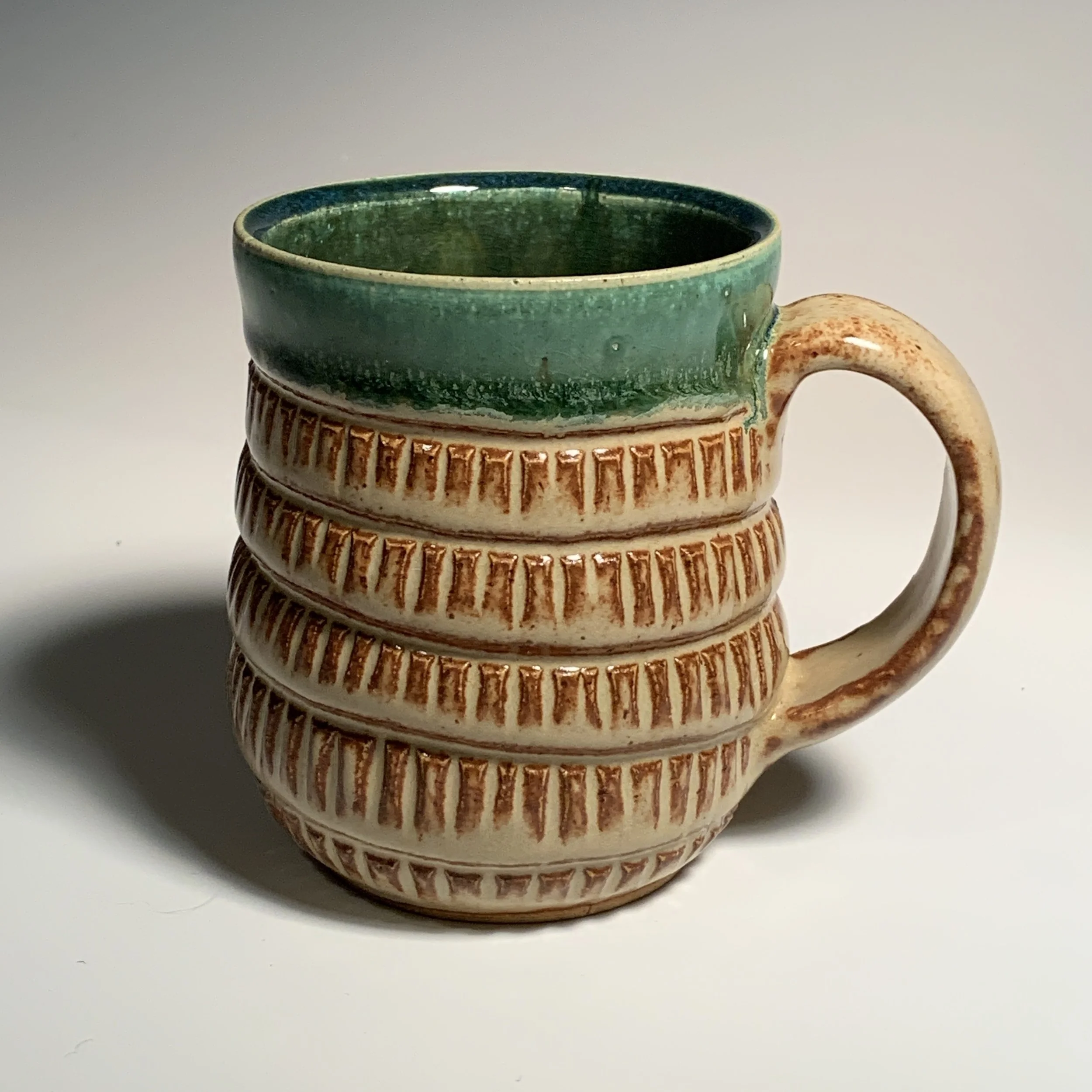FCS/Oribe Spiral Striaght Carve Mug