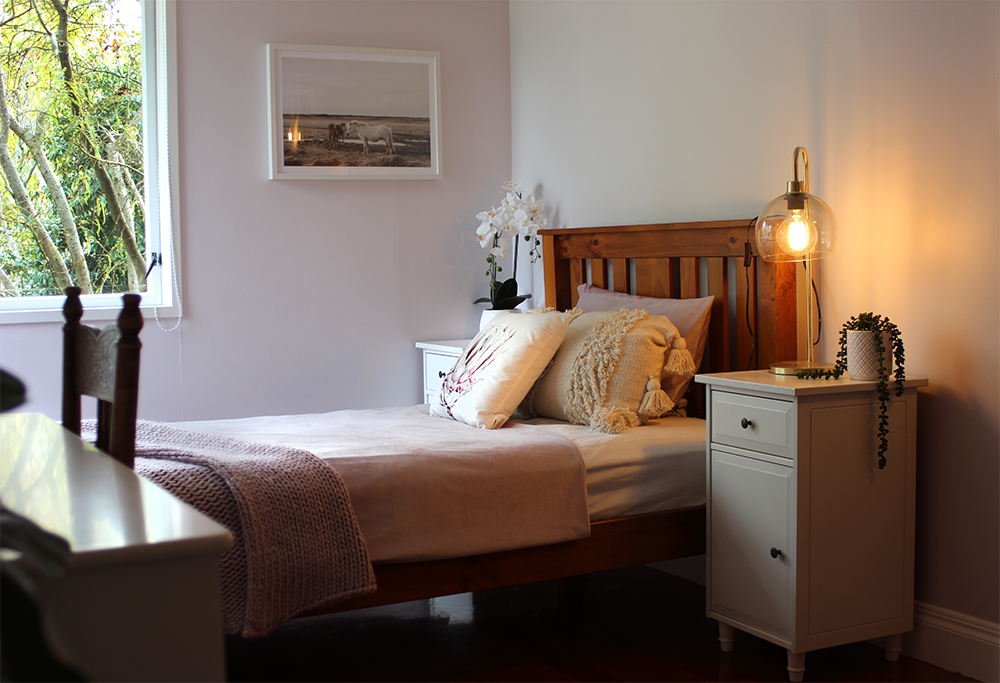 Lilac Scandi Inspired Bedroom